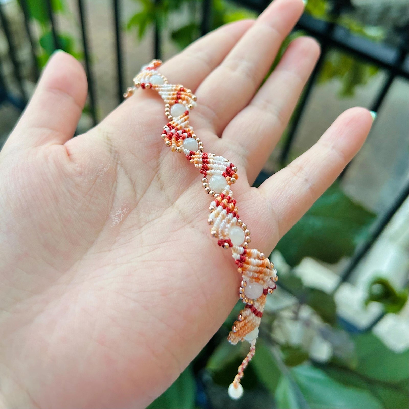 Jadeite Jade Bead Braided Bracelet Jewelry Gift for Her 100% Genuine High Quality Burma Jadeite Icy Translucent Type A Hand-woven in Canada