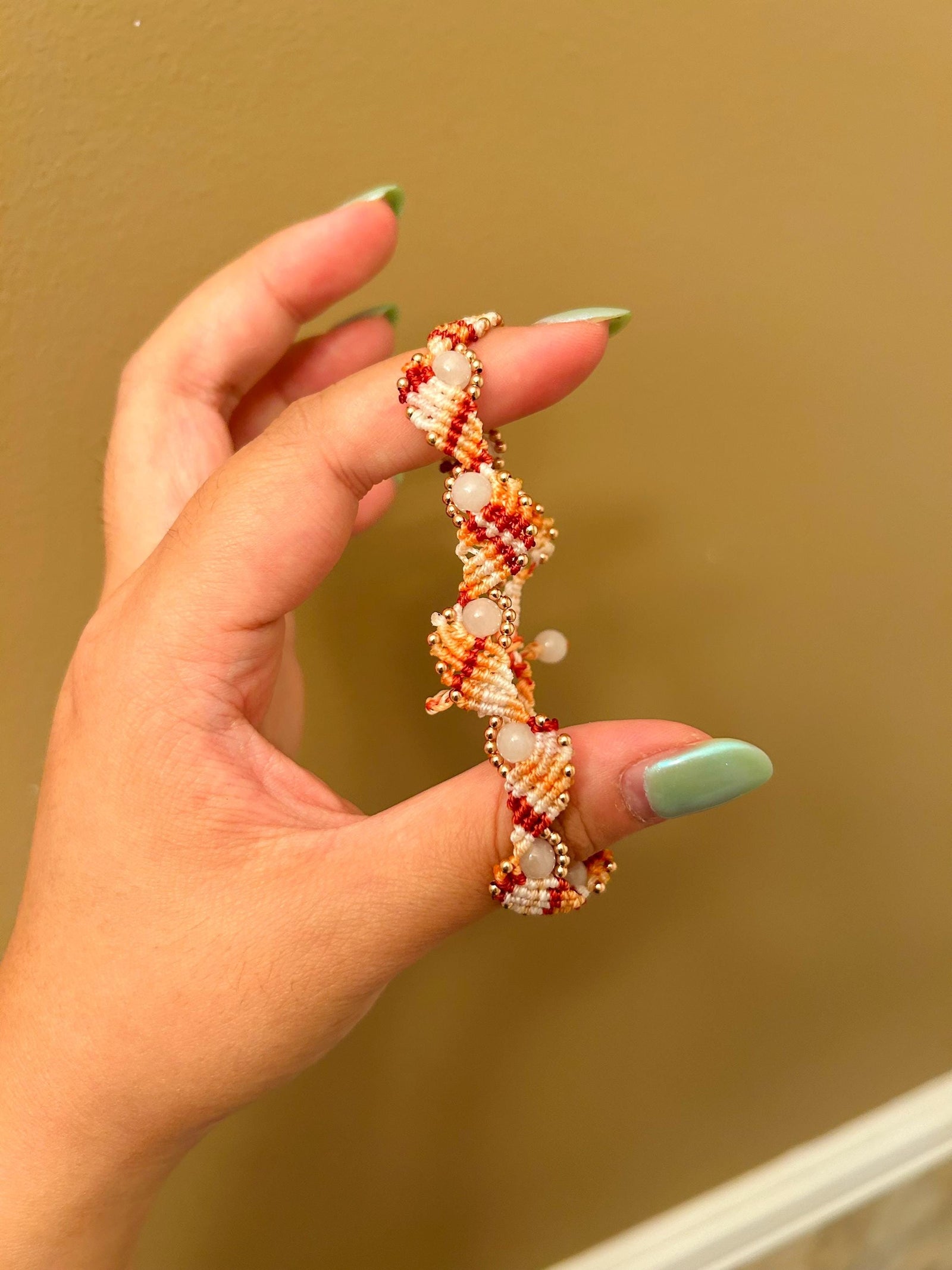Jadeite Jade Bead Braided Bracelet Jewelry Gift for Her 100% Genuine High Quality Burma Jadeite Icy Translucent Type A Hand-woven in Canada