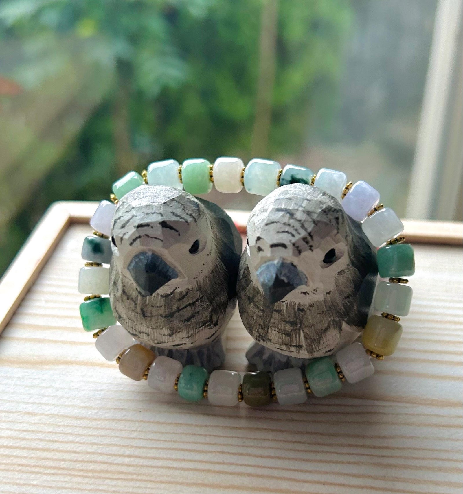 Jadeite Jade Bracelet Jewelry Gift for Her 100% Genuine Burmese Icy Translucent Type A 8mm Multi-Color Barrel Bead FeiCui Handmade in Canada