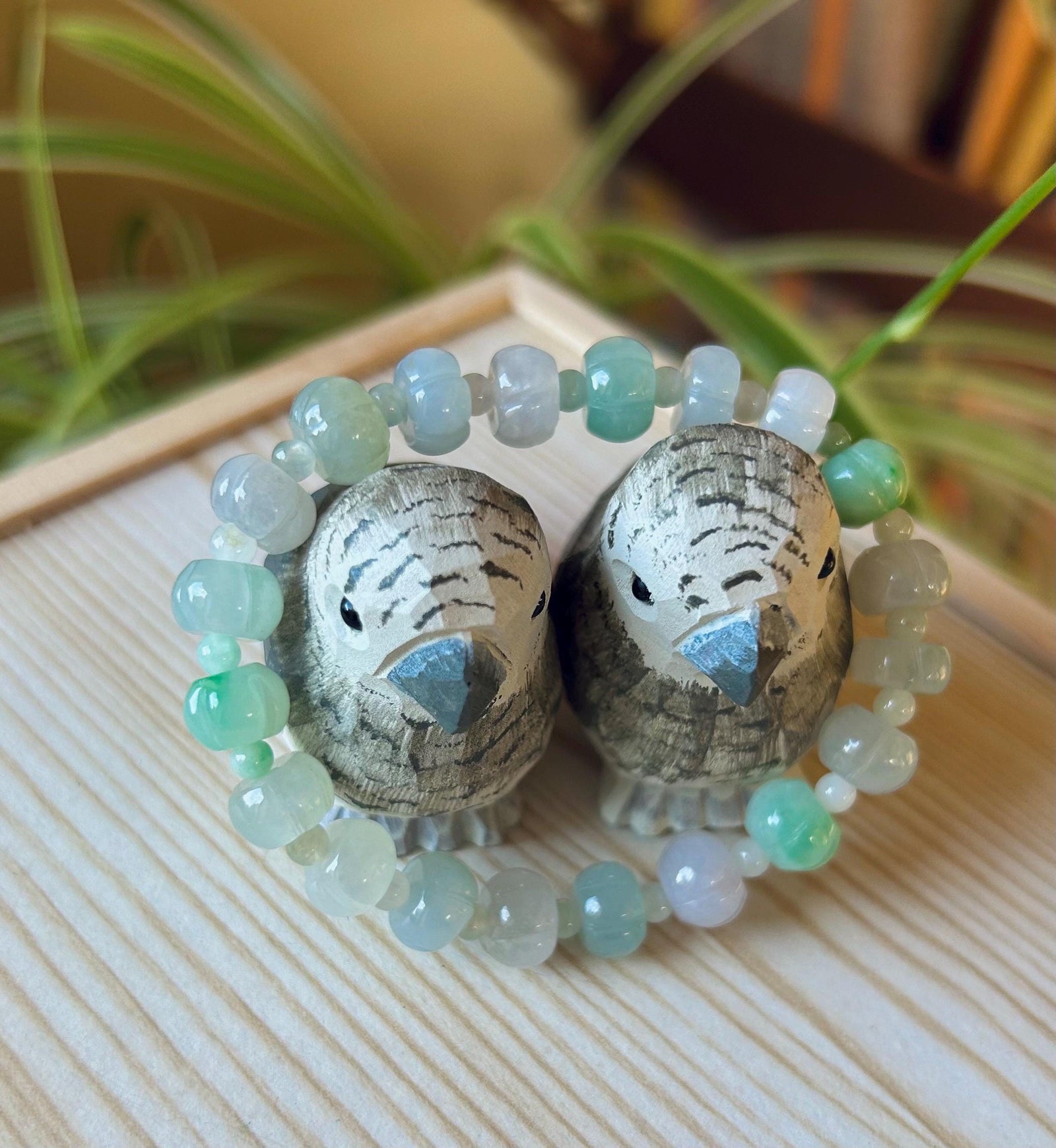 Jadeite Jade Beaded Bracelet Jewelry Gift for Her Genuine Burmese Type A Icy Highly Translucent Multi-Color Pumpkin Beaded Jadeite 9mm
