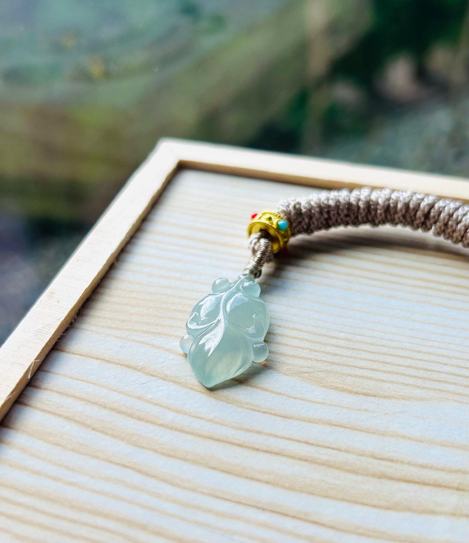 Certified Jadeite Jade Cute Goldfish Pendant Handwoven Necklace Jewelry Gift for Her Natural Burmese Type A Highly Translucent Icy Blue Jade