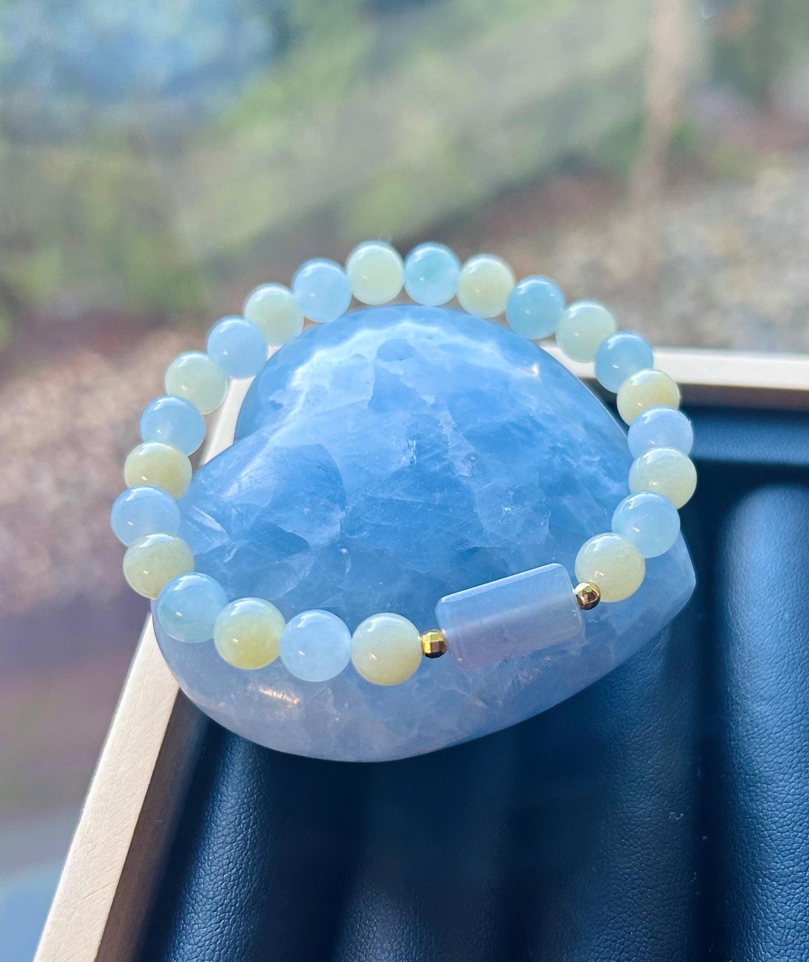 Jadeite Beaded Bracelet Jewelry Christmas Gift for Her Untreated Burmese Type A Icy Highly Translucent Multicolor Jadeite 7.2mm Handmade