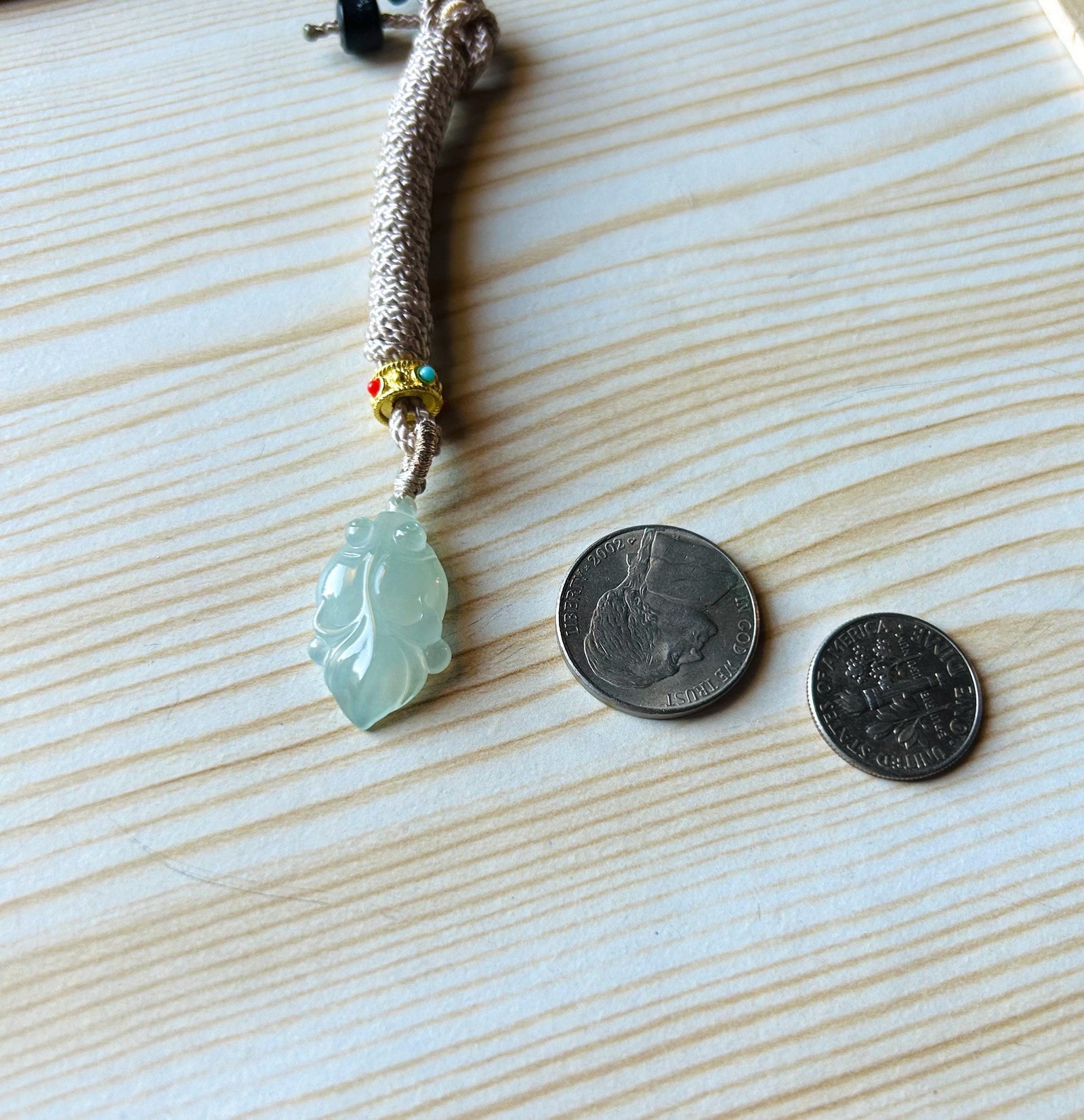 Certified Jadeite Jade Cute Goldfish Pendant Handwoven Necklace Jewelry Gift for Her Natural Burmese Type A Highly Translucent Icy Blue Jade