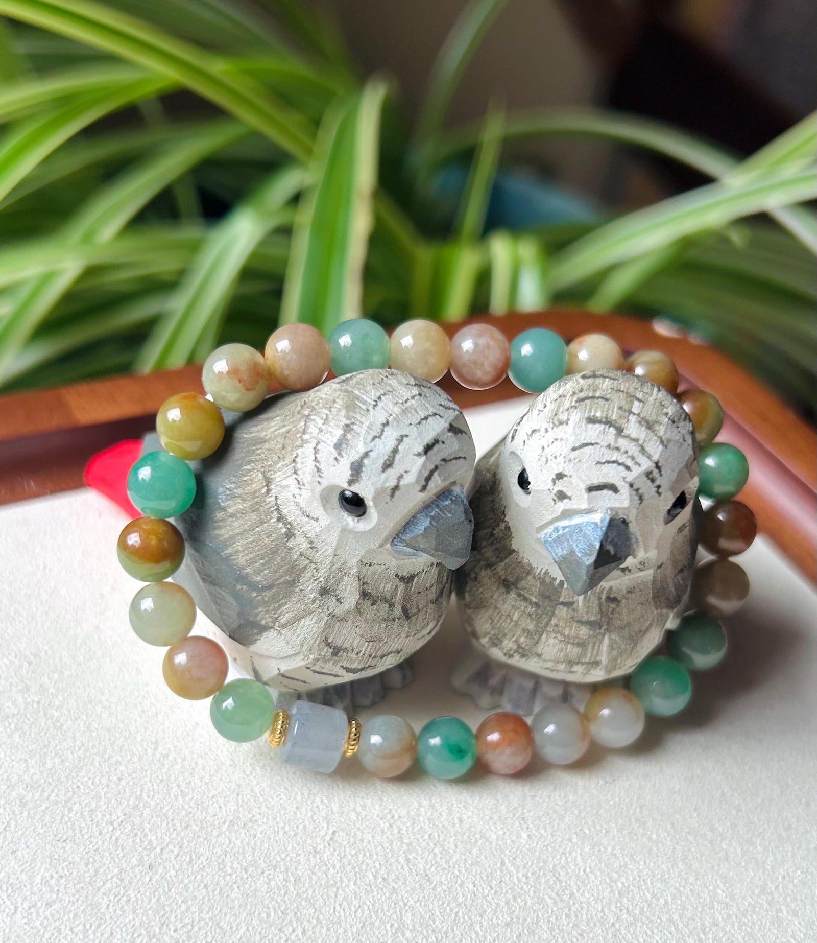 Jadeite Jade Beaded Bracelet Handmade Jewelry Gift for Her Natural Burmese Grade A Untreated Translucent Icy RARE MultiColor Jade 7mm