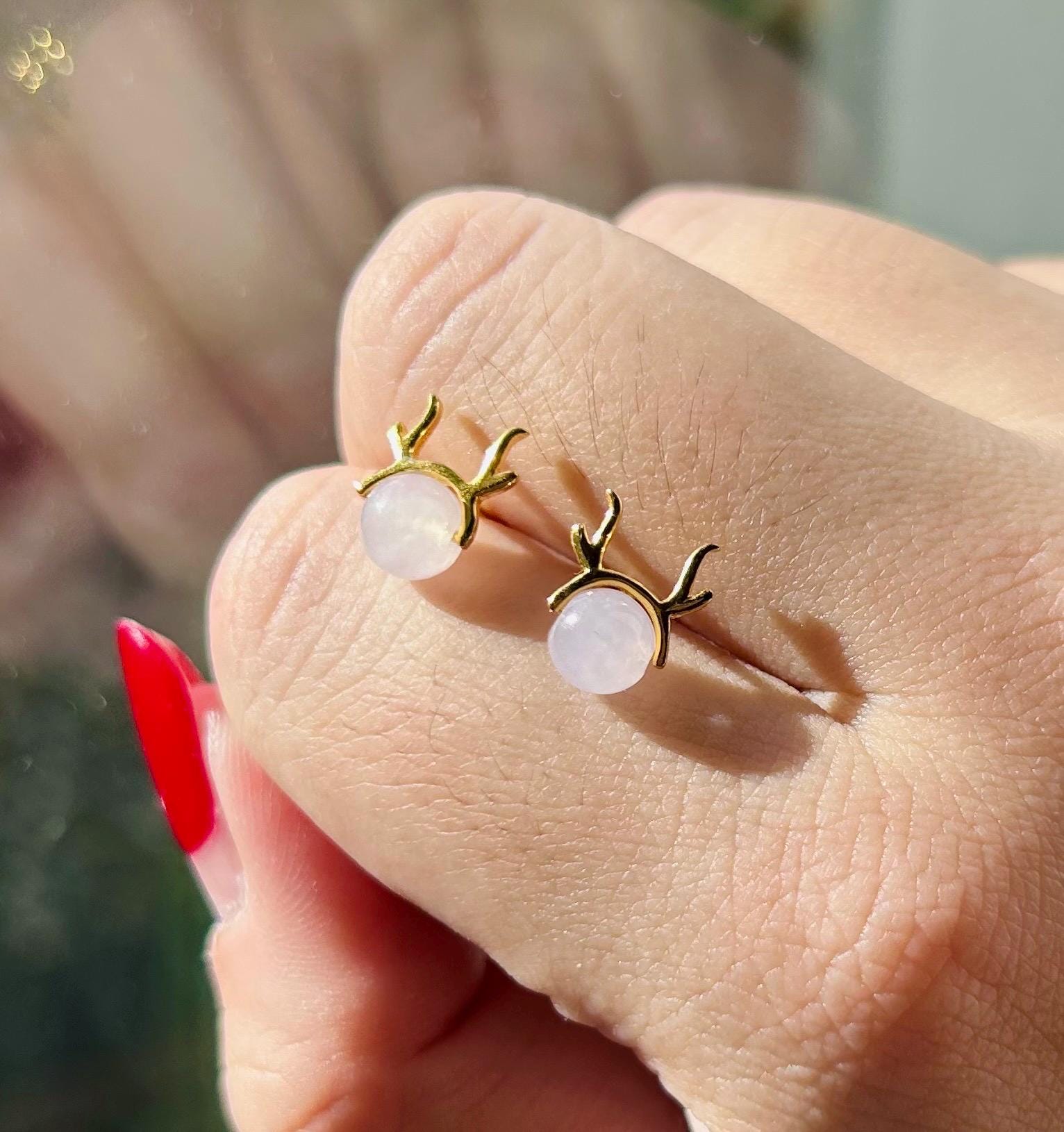 Jadeite Jade Stud Earrings Handmade Jewelry Gift for Her Natural Burmese Type A Highly Translucent Icy Jade Earrings Sterling Silver FeiCui