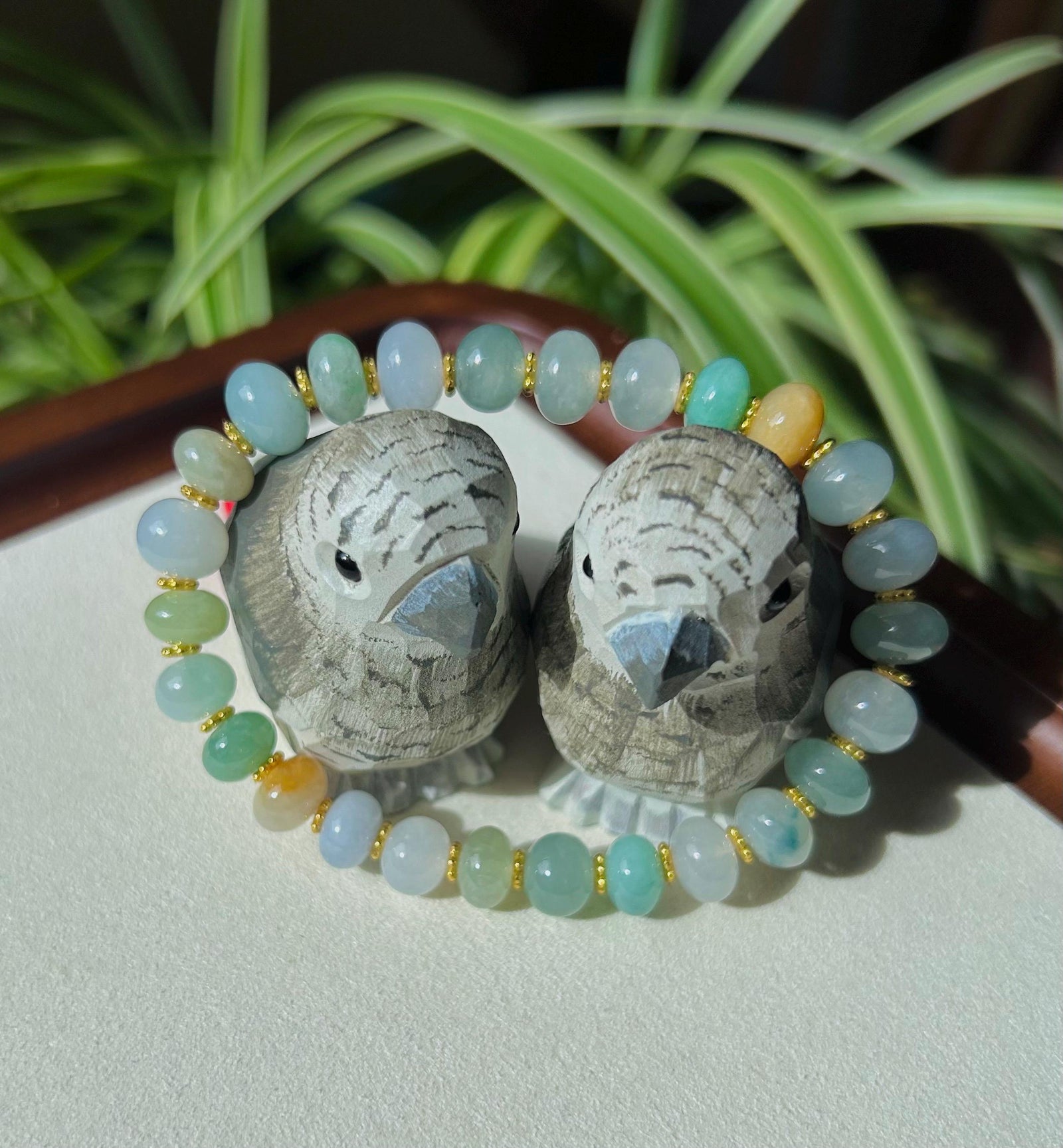 Jadeite Jade Beaded Bracelet Jewelry Natural Burmese Type A Icy Highly Translucent Jadeite Multi-color Candy Color 8.5mm Drum Bead Jade Gift