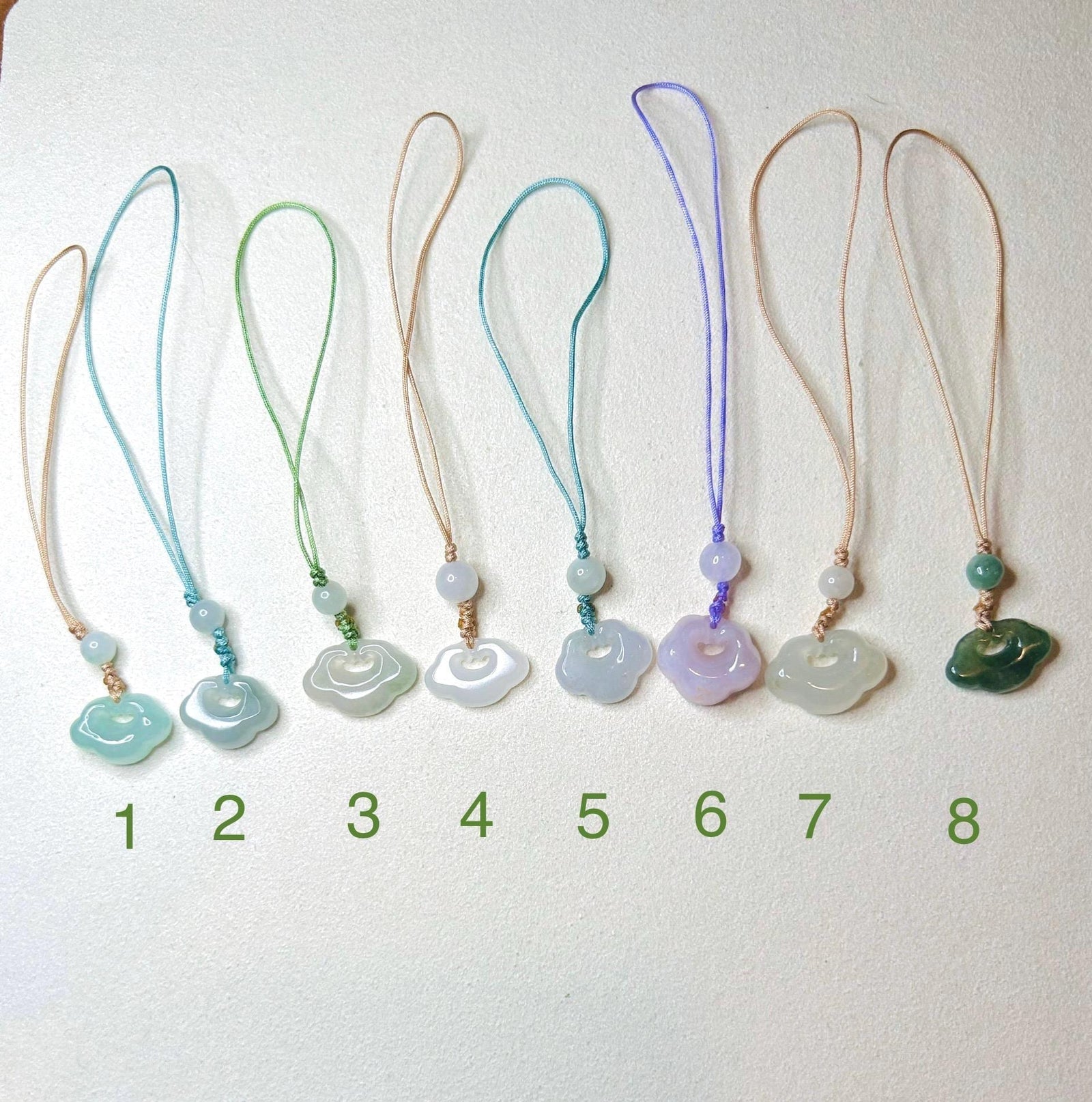 Jadeite Jade Phone Charm Keychain Jewelry Gift for Her 100% Untreated Type A Burmese Jadeite Lucky Protection Amulet Handmade in Canada
