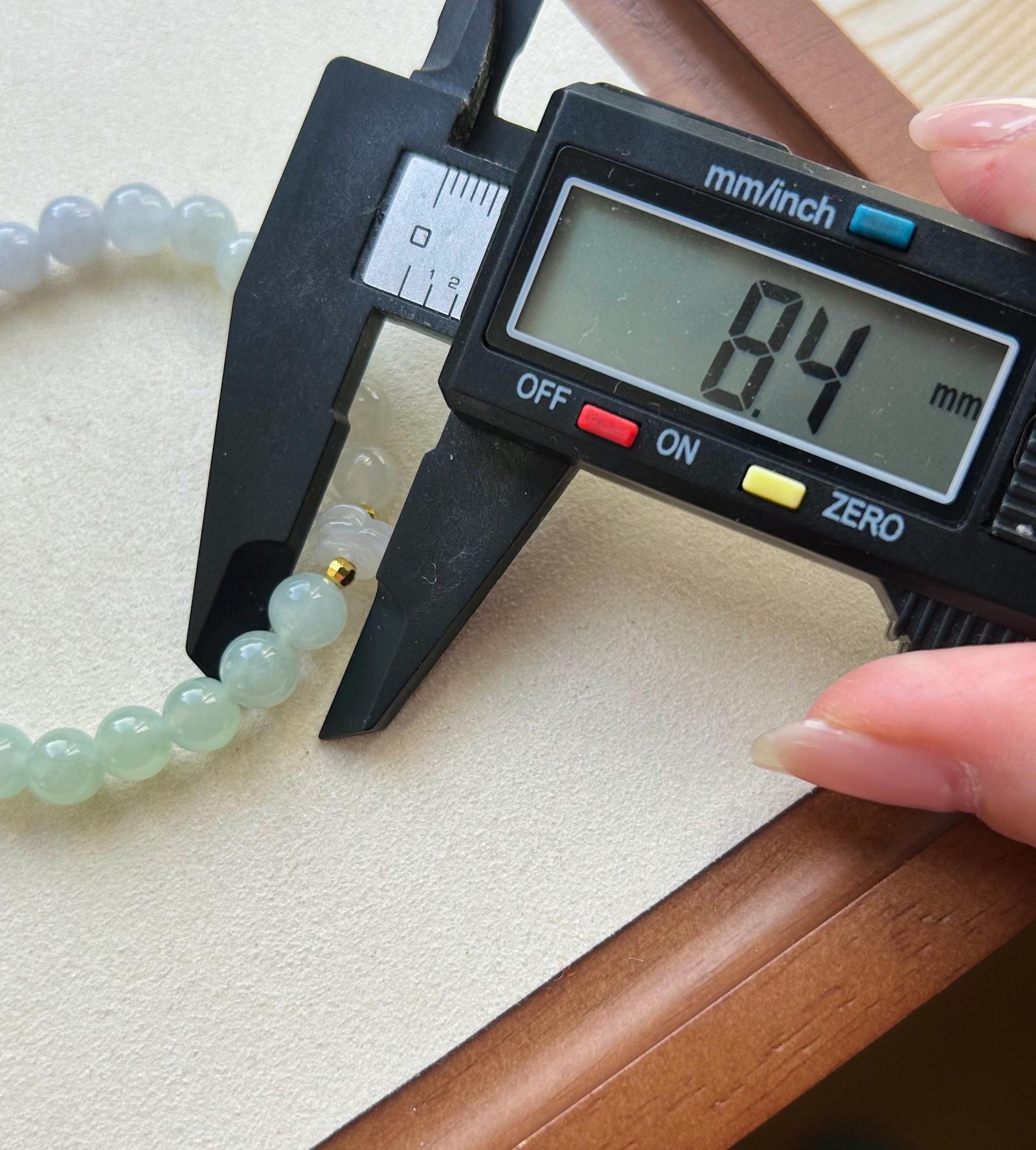 Jadeite Jade Beaded Bracelet Jewelry Gift for Her Burmese Natural Type A Icy Highly Translucent Lavender Purple, Green & Blue Jade 7.4mm