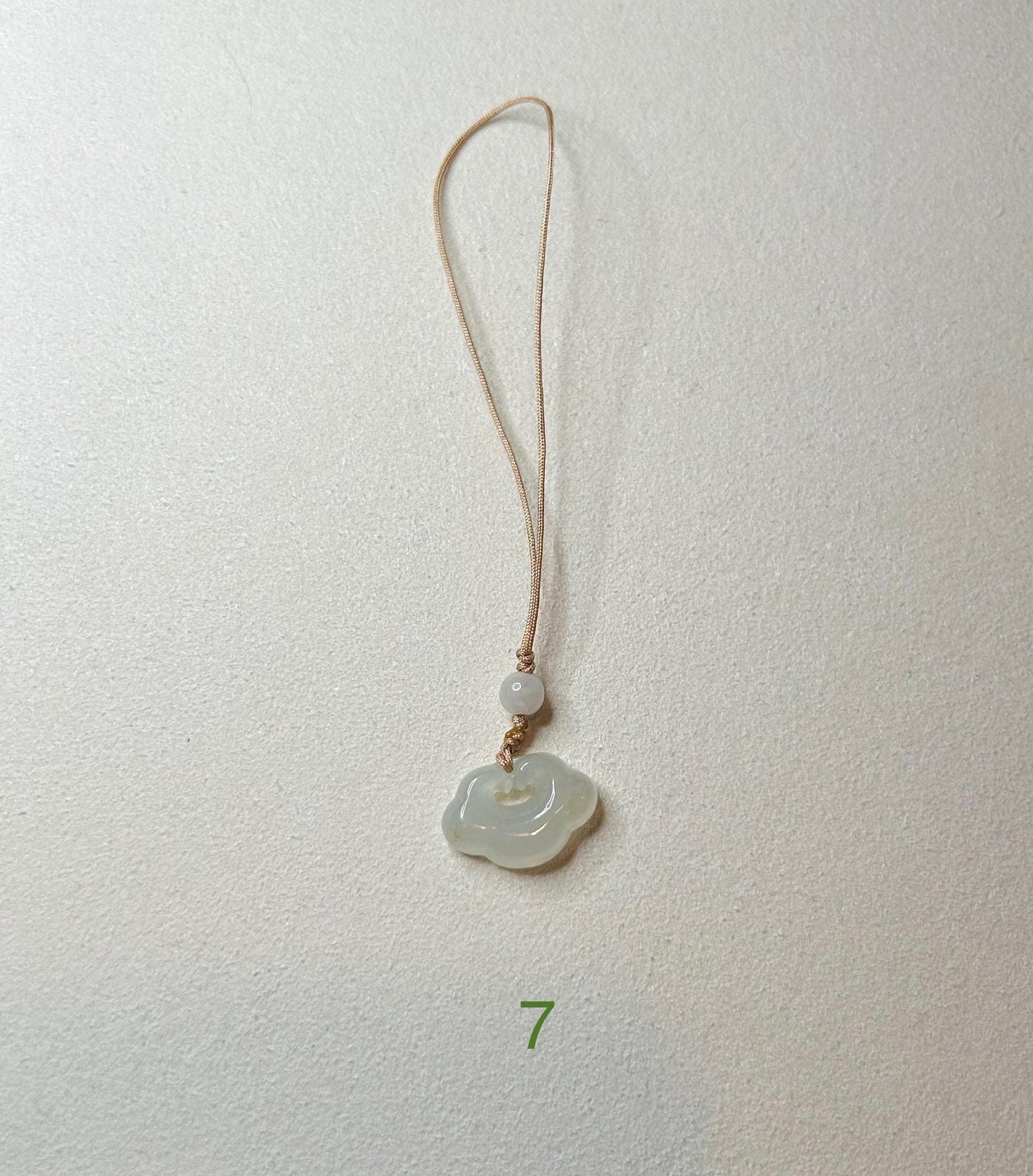 Jadeite Jade Phone Charm Keychain Jewelry Gift for Her 100% Untreated Type A Burmese Jadeite Lucky Protection Amulet Handmade in Canada