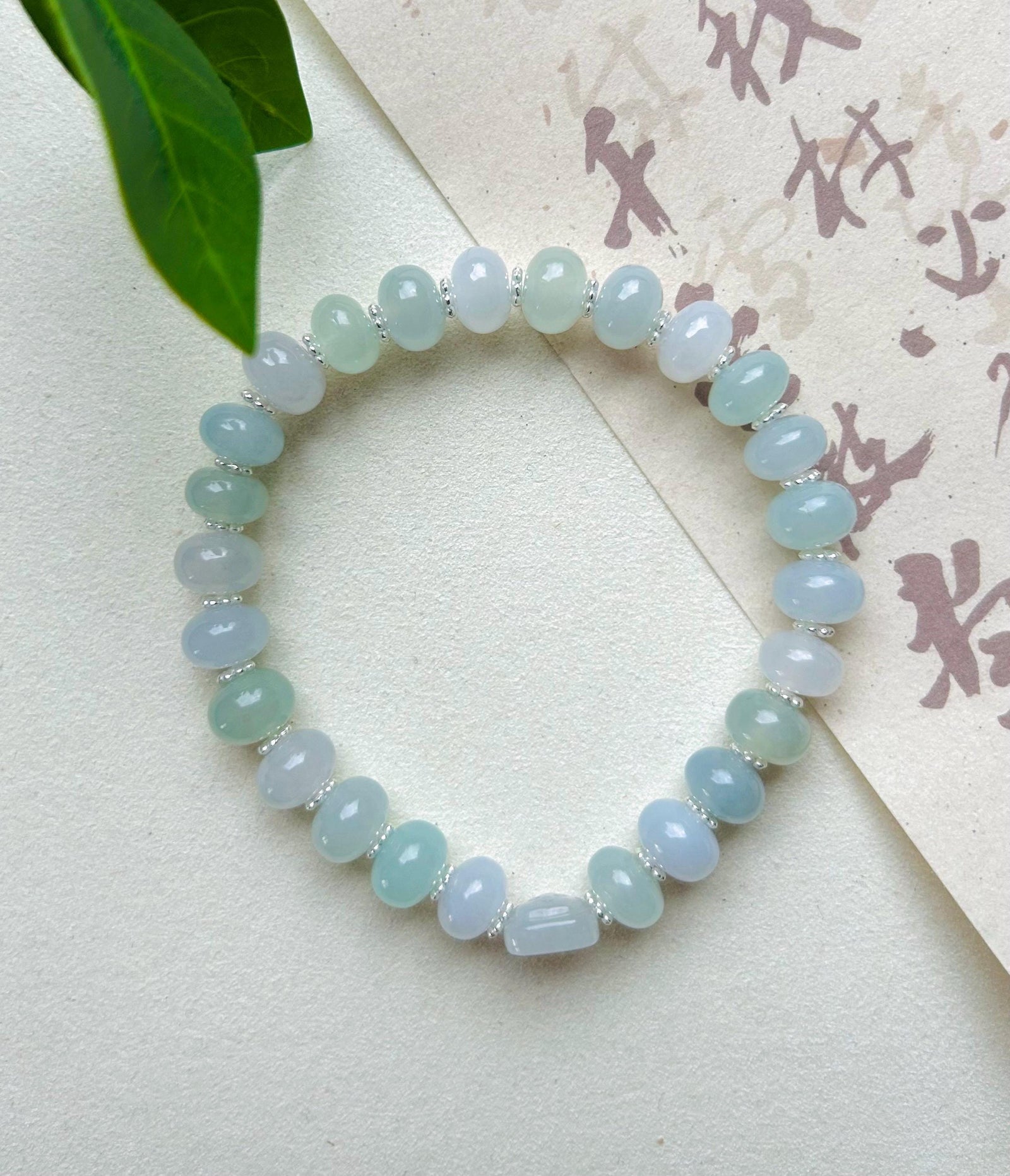 Jadeite Jade Beaded Bracelet Jewelry Gift for Her Natural Untreated Burmese Type A Highly Translucent Icy Jadeite Multicolor 8.5mm Cute Bear