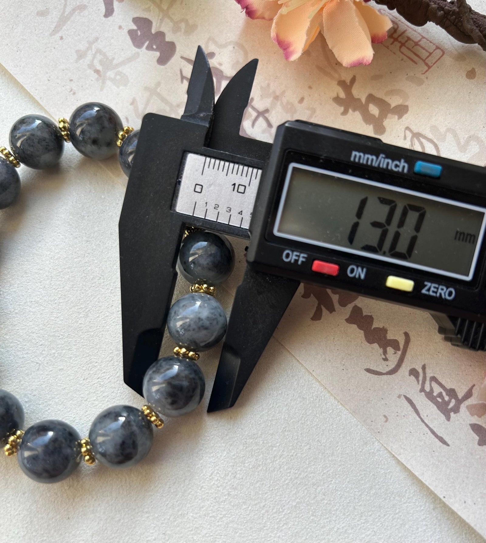 Jadeite Jade BIG Beads 13mm Bracelet Jewelry Mothers Day Gift Natural Untreated Burmese Type A Icy Gelatinous Wuji Black Jade Bracelet