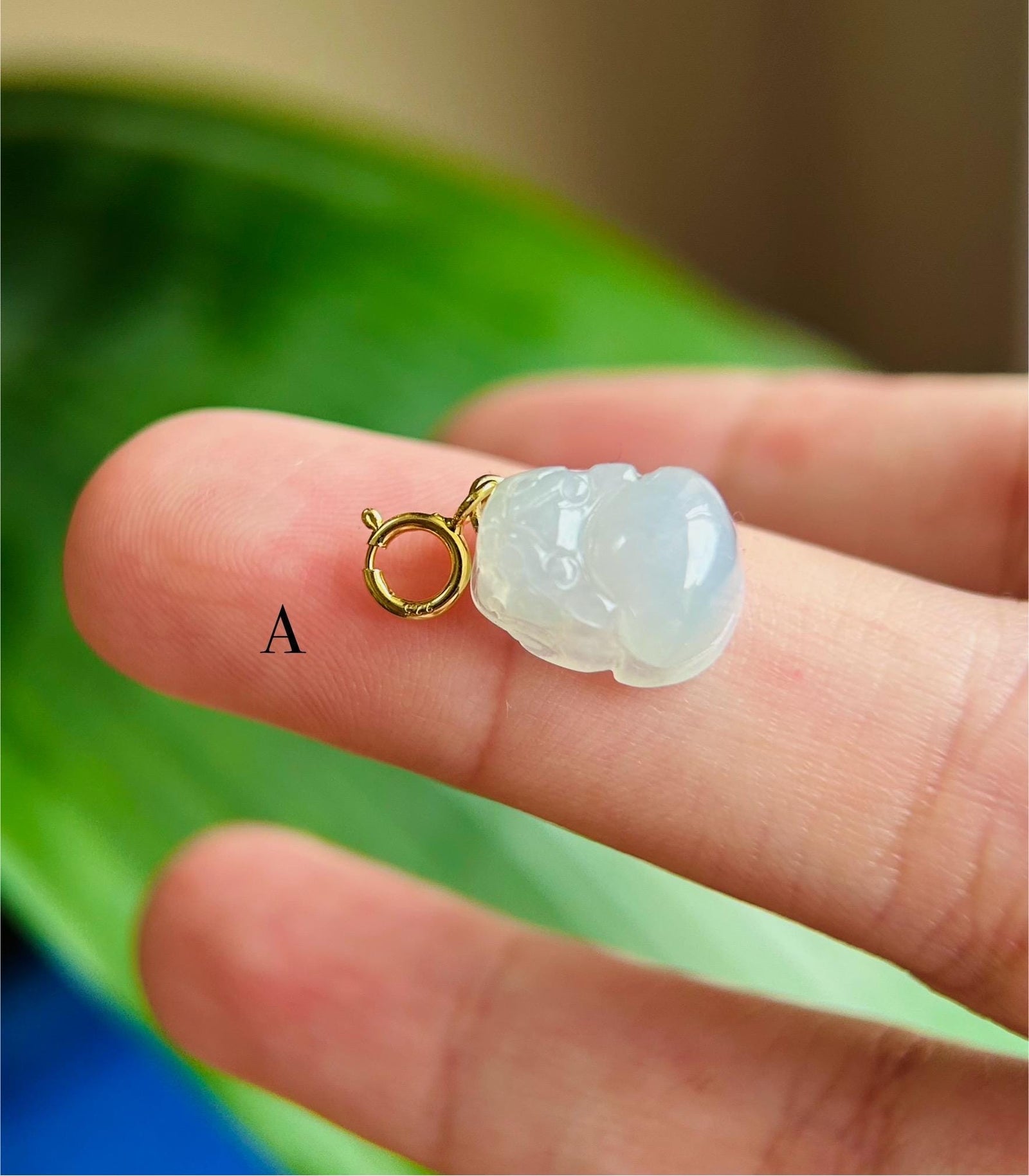 Jadeite Bracelet Charm 100% Untreated Type A Natural Burmese Jade Pixiu Necklace Charm Jade Pixiu 925 Silver Handmade in Canada Gift for Her