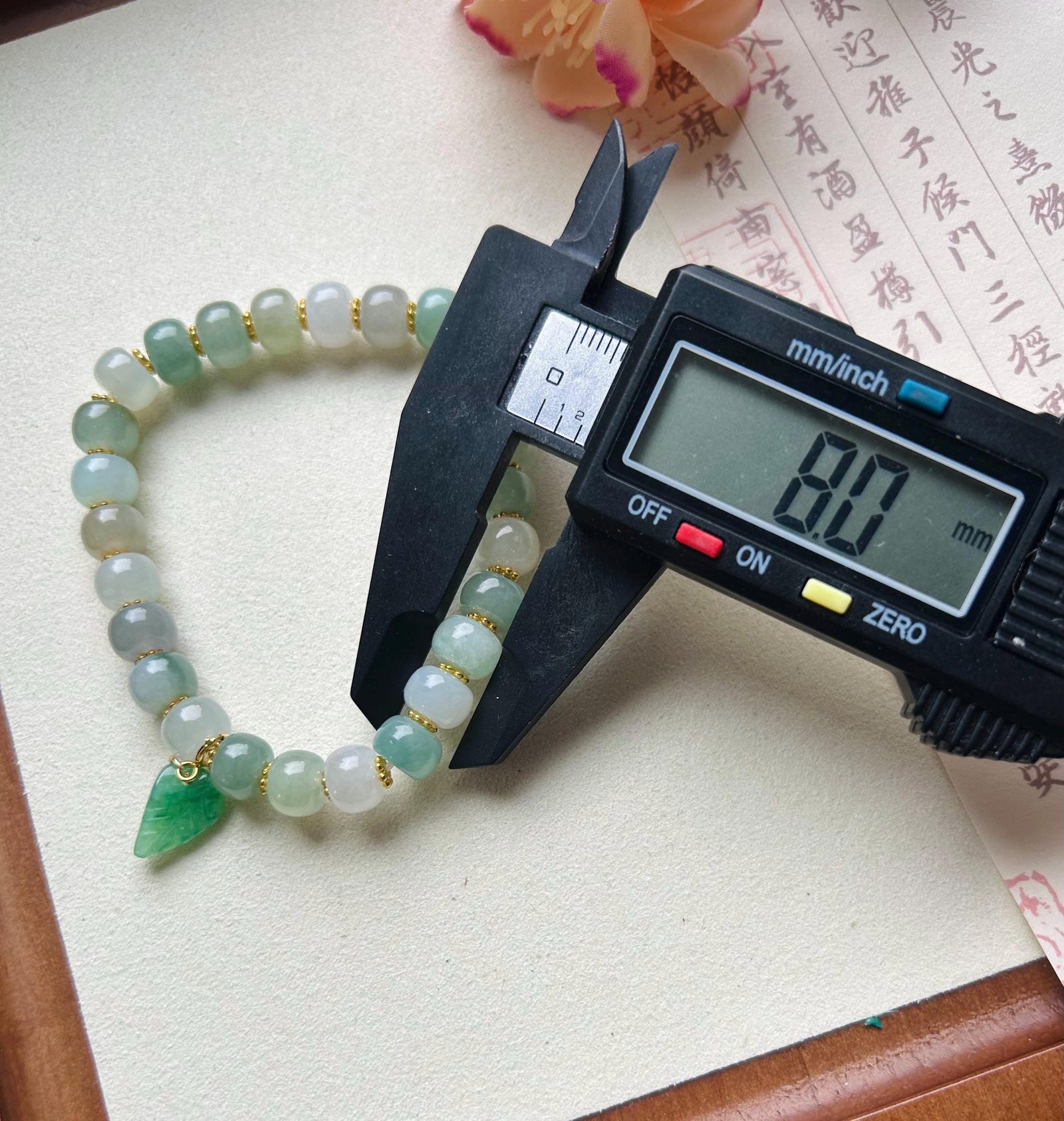 Jadeite Jade Beaded Bracelet Handmade Jewelry Gift for Her Natural Untreated Burmese Type A Icy Translucent Jadeite Multi-color Feicui 8mm