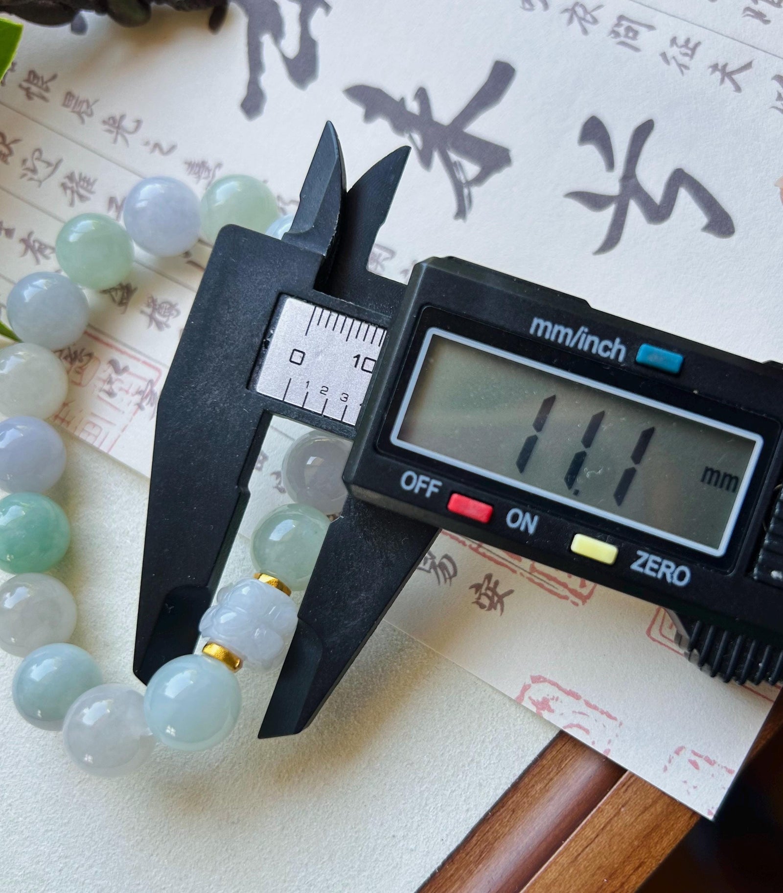 Jadeite Jade Beaded Bracelet Jewelry Gift for Her Natural Burmese Type A Icy Translucent Multicolored Rainbow 11.5mm BIG Beads Jade