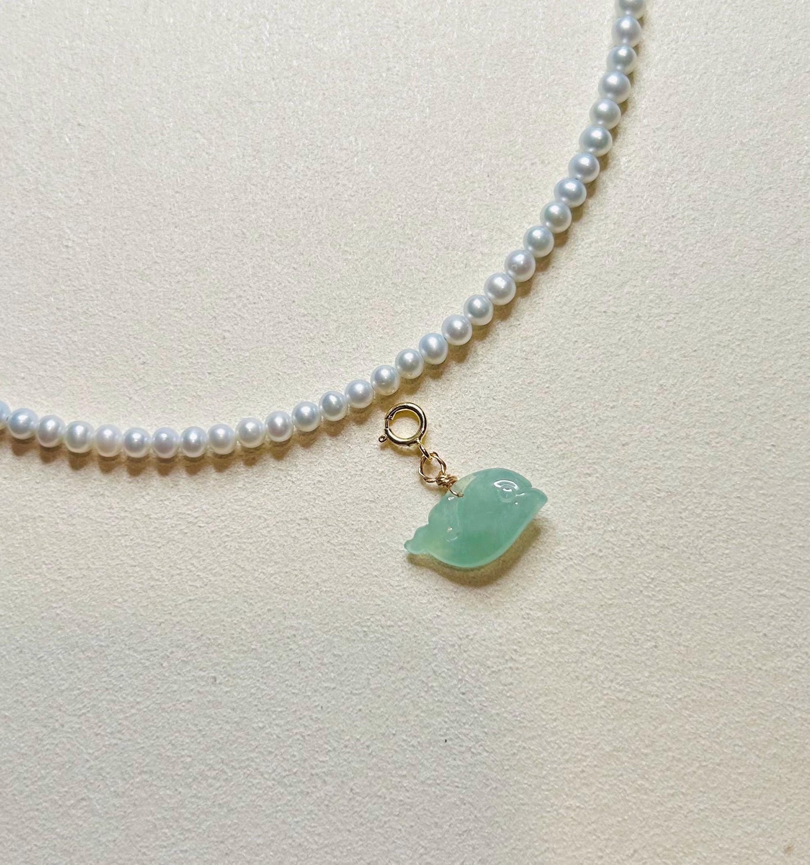 Jadeite Jade Bracelet Charm Necklace Pendant Jewelry Handmade Gift for Her Natural Untreated Burmese Type A Highly Translucent Dolphin Charm