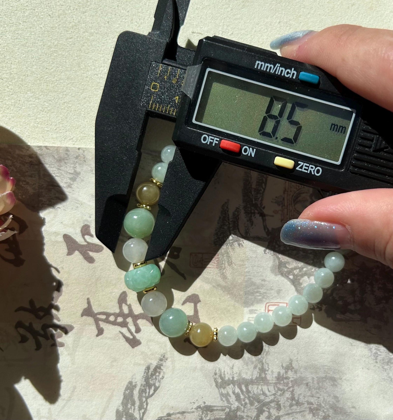 Jadeite Jade Beaded Bracelet Designer Handmade Jewelry Gift for Her Natural Burmese Untreated Type A Icy Translucent Multicolor Jade 6-10mm