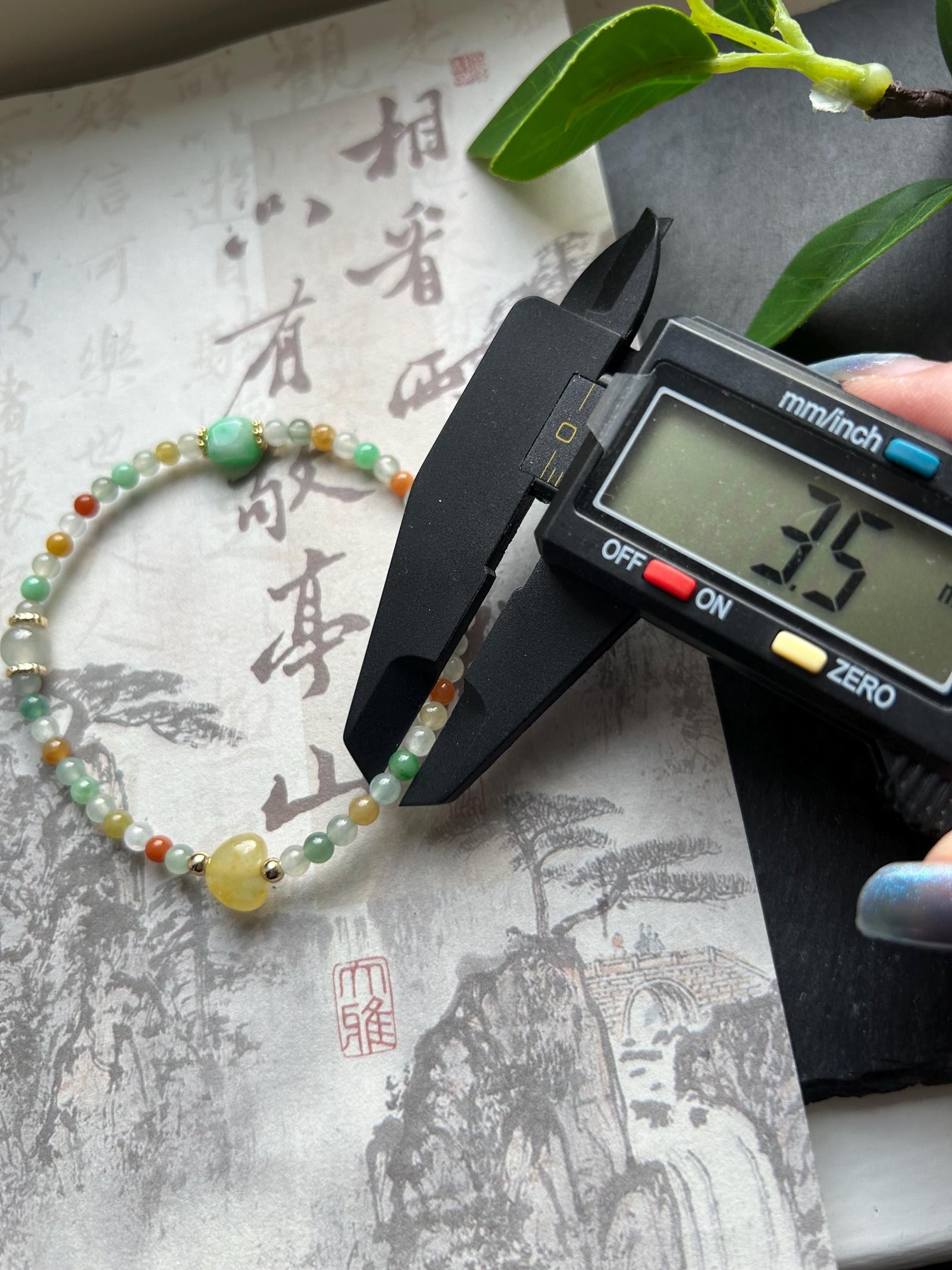 Burmese Jadeite Beaded Bracelet: Sterling Silver, Natural Type A Icy Highly Translucent Multicolor Jade Jewelry