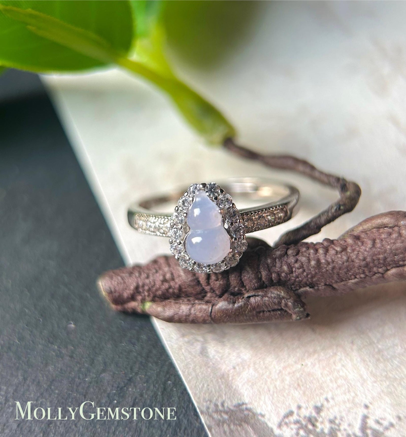 Natural Jadeite & 925 Sterling Silver Adjustable Ring Jewelry Gift Type-A Translucent Icy Burmese Sunny Green Lavender Purple Jade