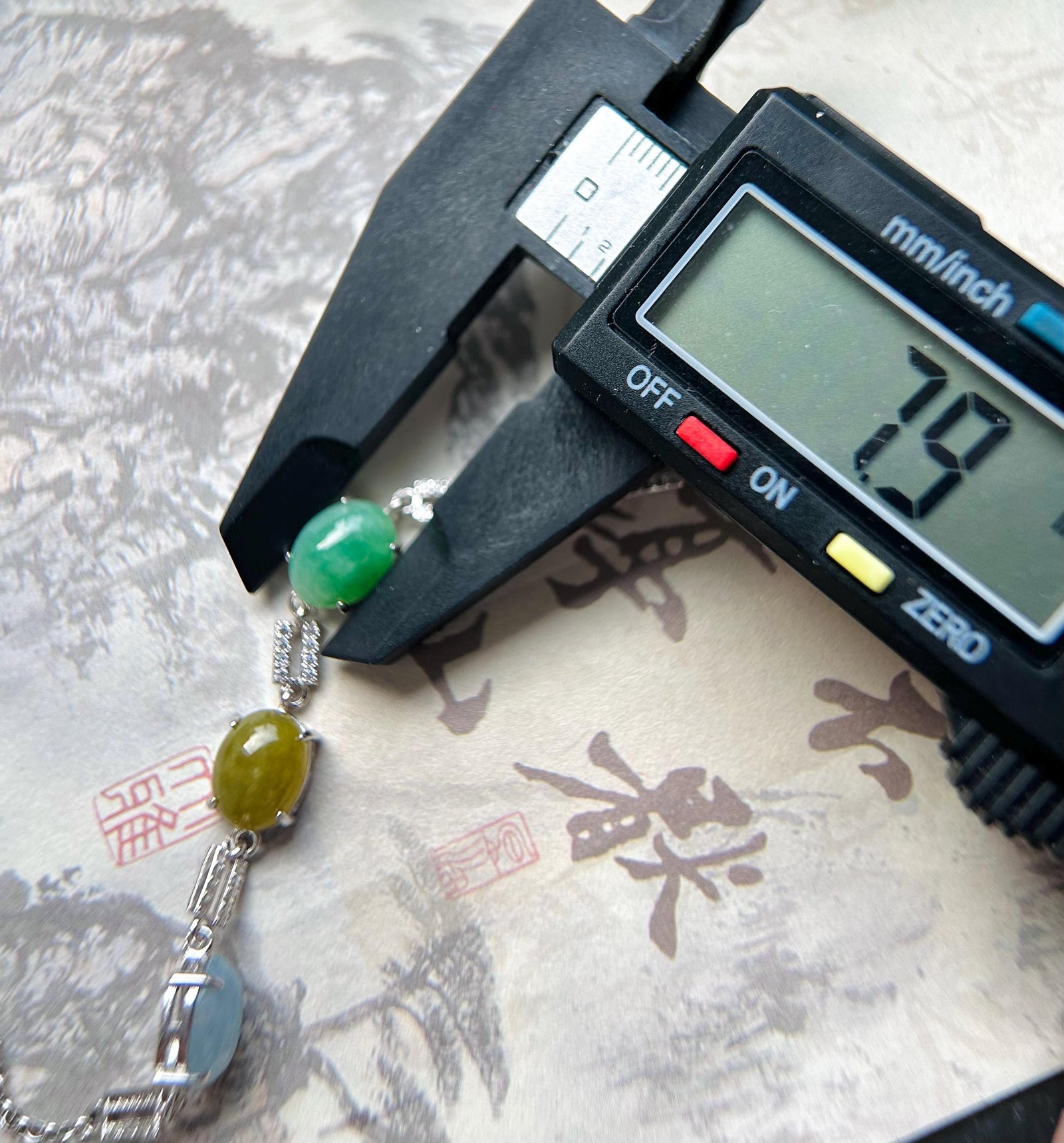 Natural Jadeite & Sterling Silver Bracelet Jewelry Burmese Type A Icy Highly Translucent Multicolor Jade