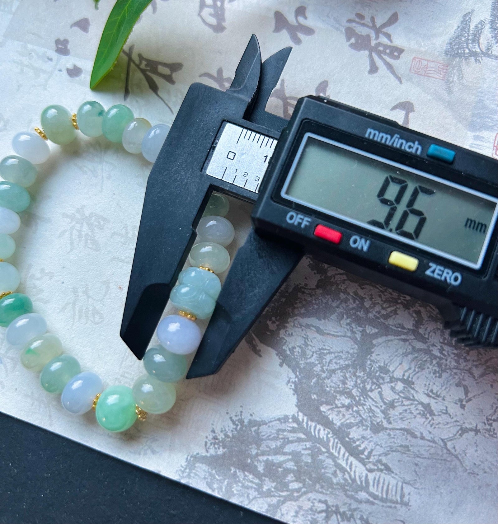 Natural Jadeite Beaded Bracelet High-end Jewelry Burmese Type A Highly Translucent Multicolor Jade 9mm