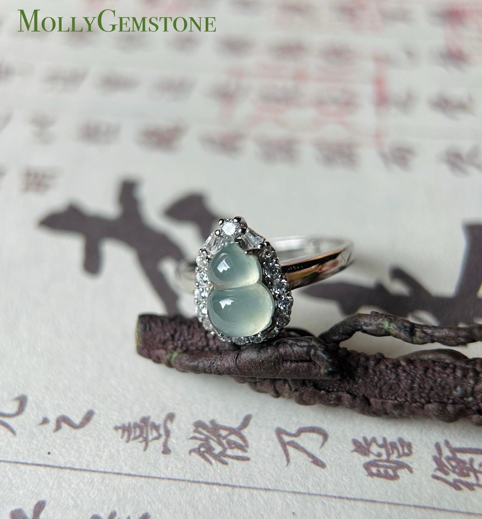 Natural Jadeite & 925 Sterling Silver Adjustable Ring Jewelry Gift Type-A Translucent Icy Burmese Sunny Green Lavender Purple Jade