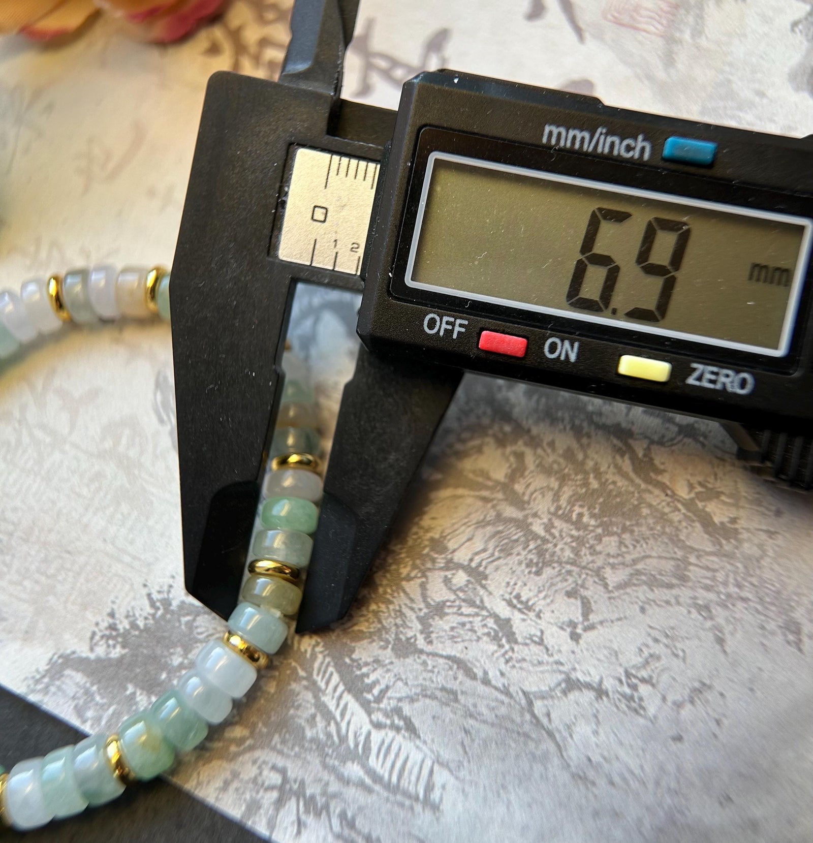 Natura Jadeite Beaded Bracelet Burmese Type A Icy Highly Translucent Multicolor Jade 7mm