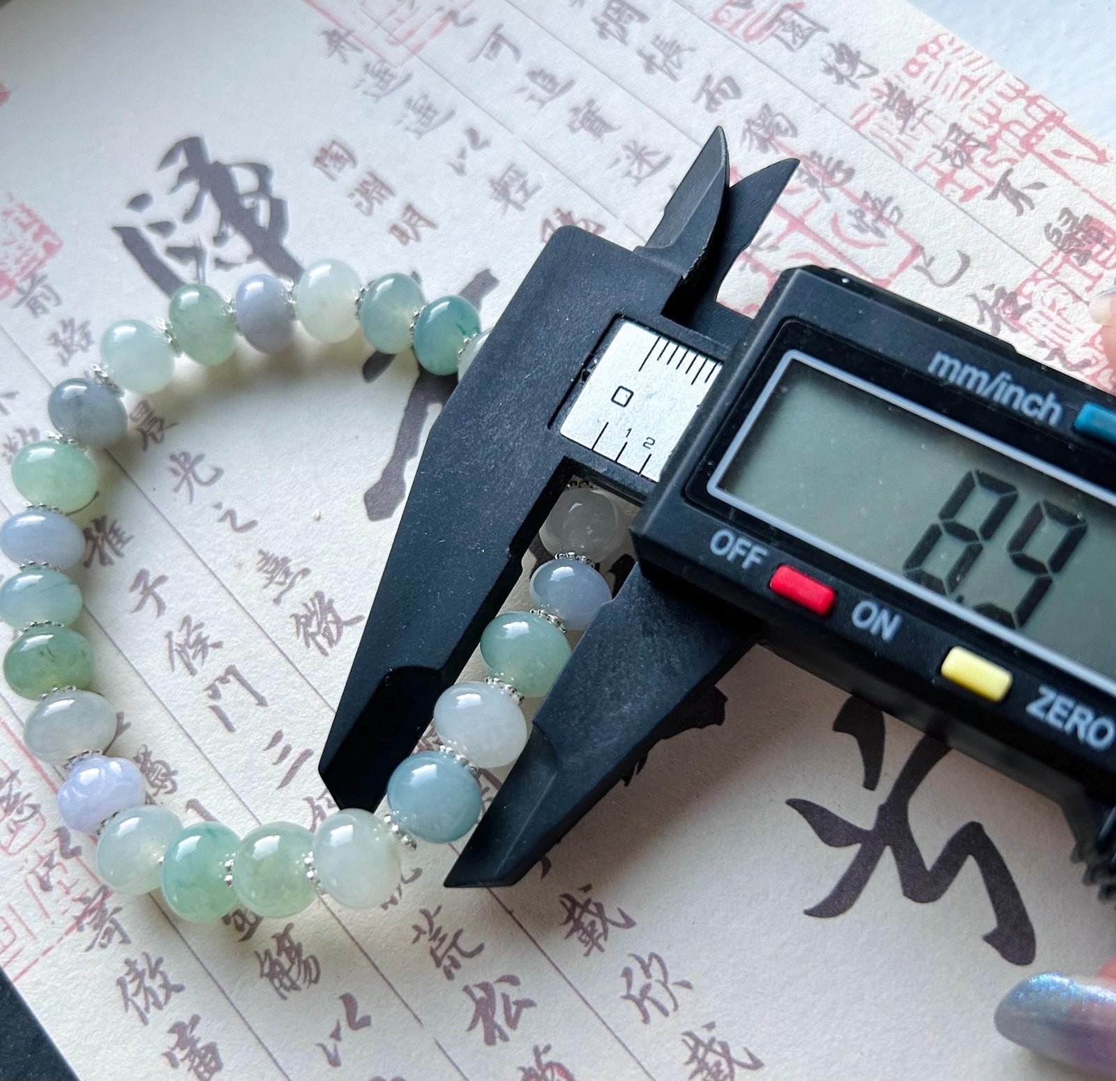 Natural Jadeite Beaded Bracelet Handmade Jewelry Burmese Type A Highly Translucent Icy Multicolor Jade 9mm