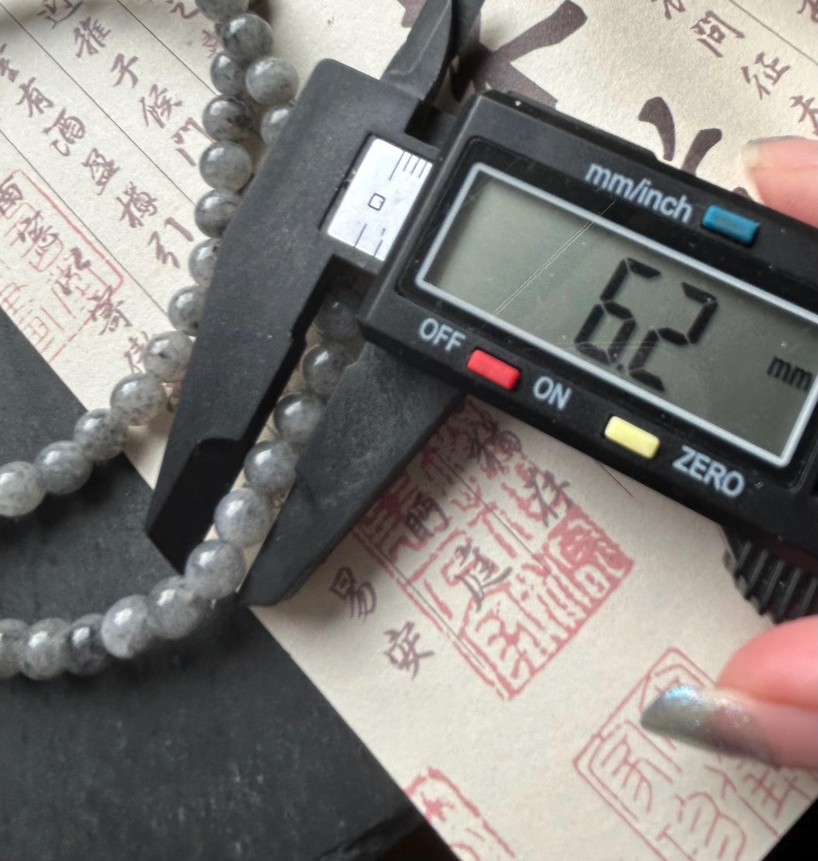 Natural Jadeite Beaded Stacked Bracelet Sweater Necklace Burmese Type A Highly Translucent Icy Wuji Black Jade 6.2mm