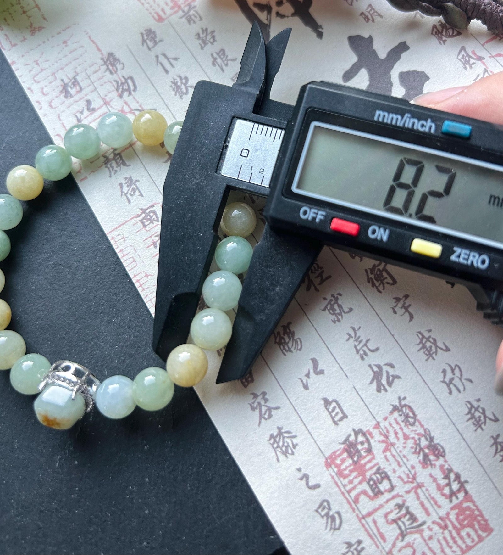 Burmese Jadeite Beaded Bracelet: Natural Type A Icy Translucent Autumn Multicolor 8mm Myanmar Jade Untreated