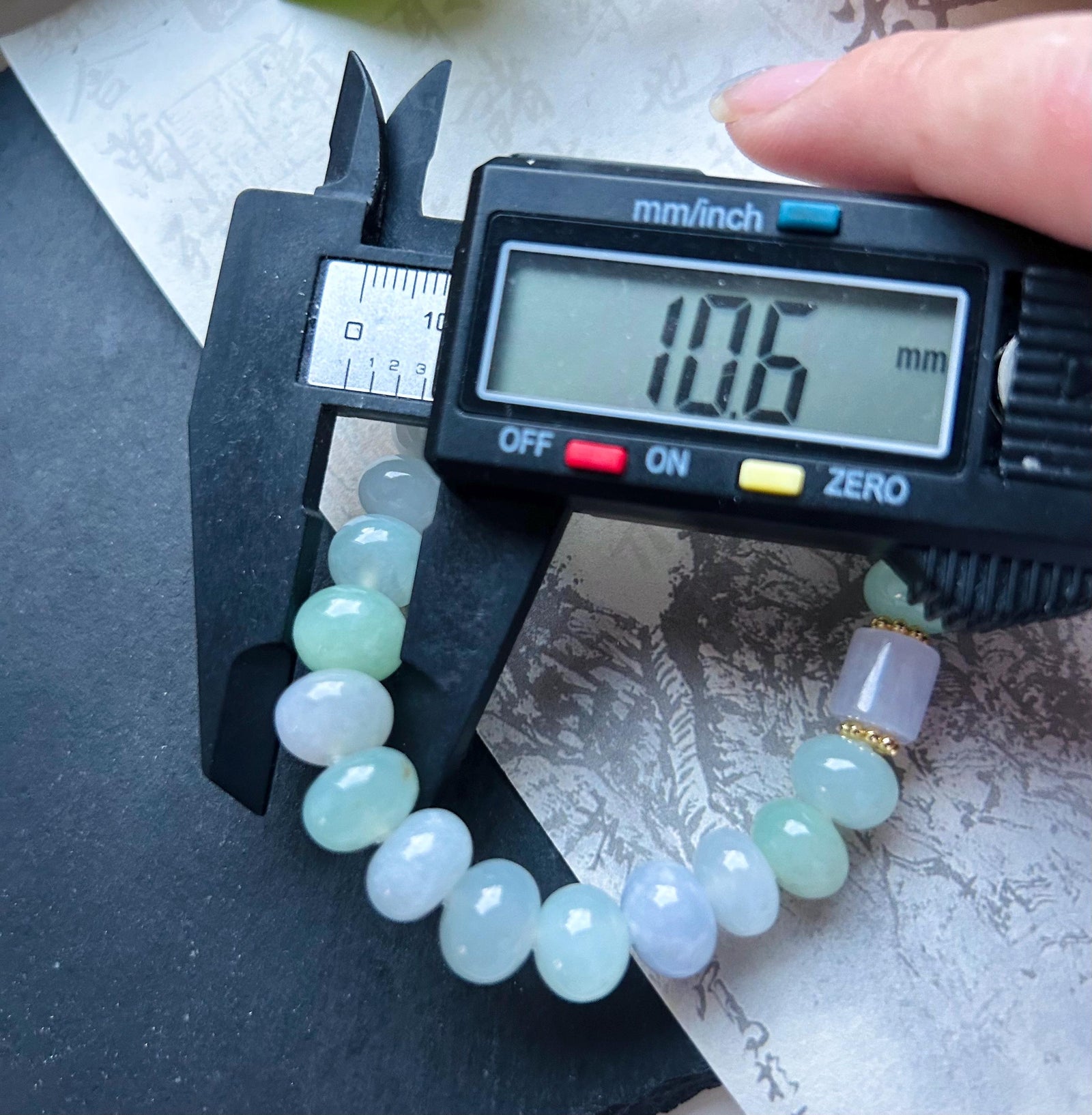 Natural Jadeite Beaded Bracelet High-end Jewelry Burmese Type A Highly Translucent Multicolor Jade 10.5mm