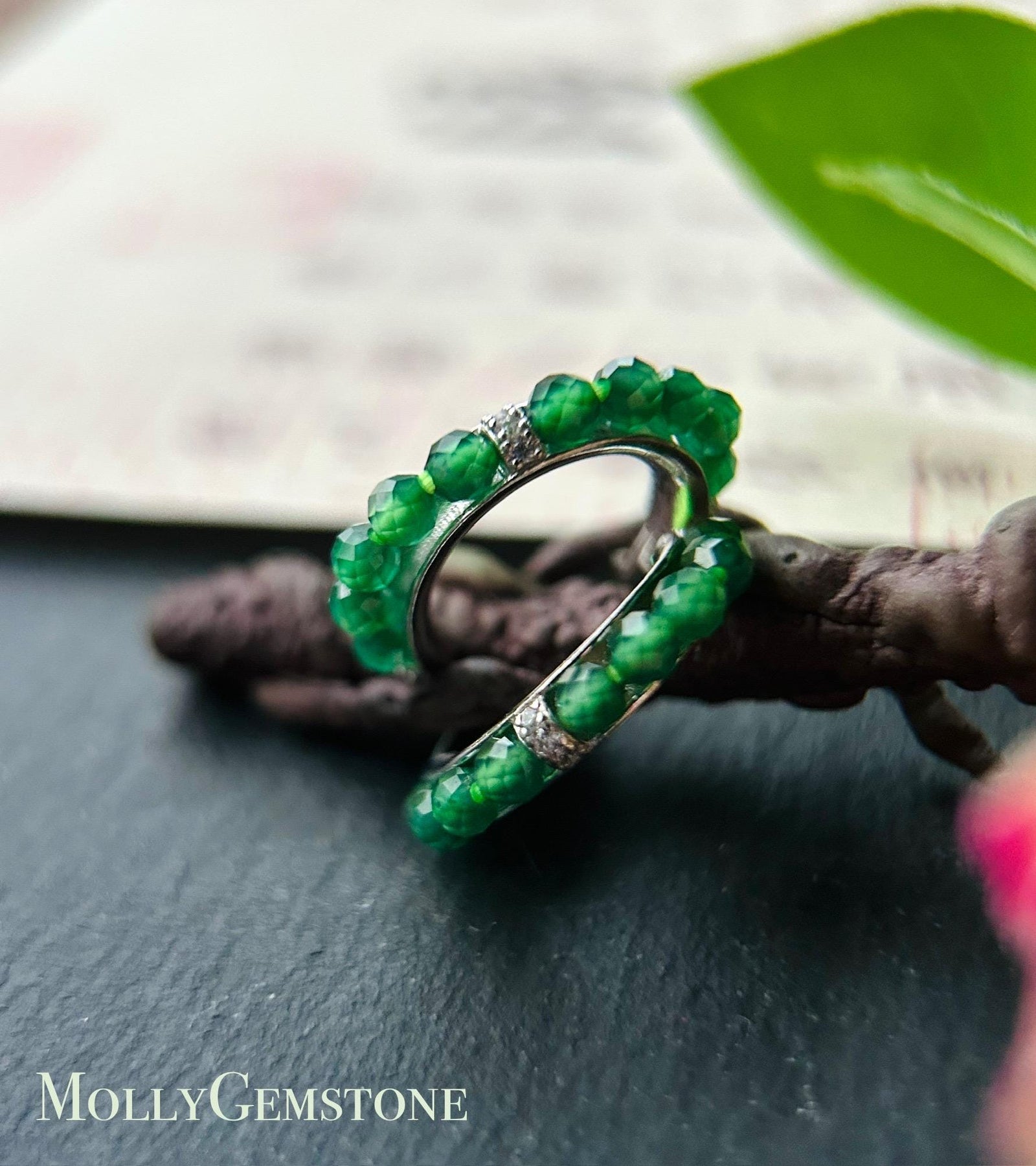 Natural Jadeite Earrings: Guatemalan Type A Untreated Highly Translucent Icy Green Jade, Sterling Silver