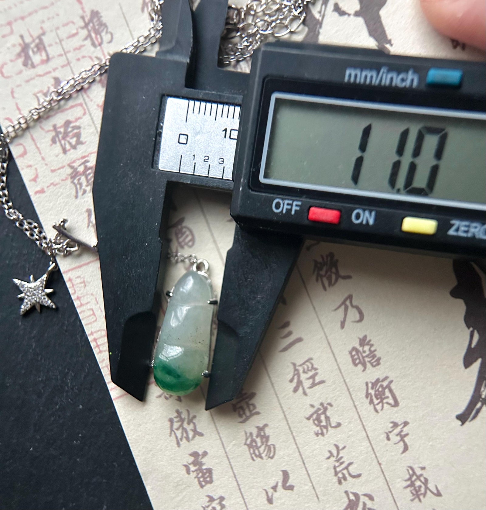Jadeite Peas & Sterling Silver Necklace Natural Burmese Type A Translucent Icy Green Floral Jade Christmas Gift