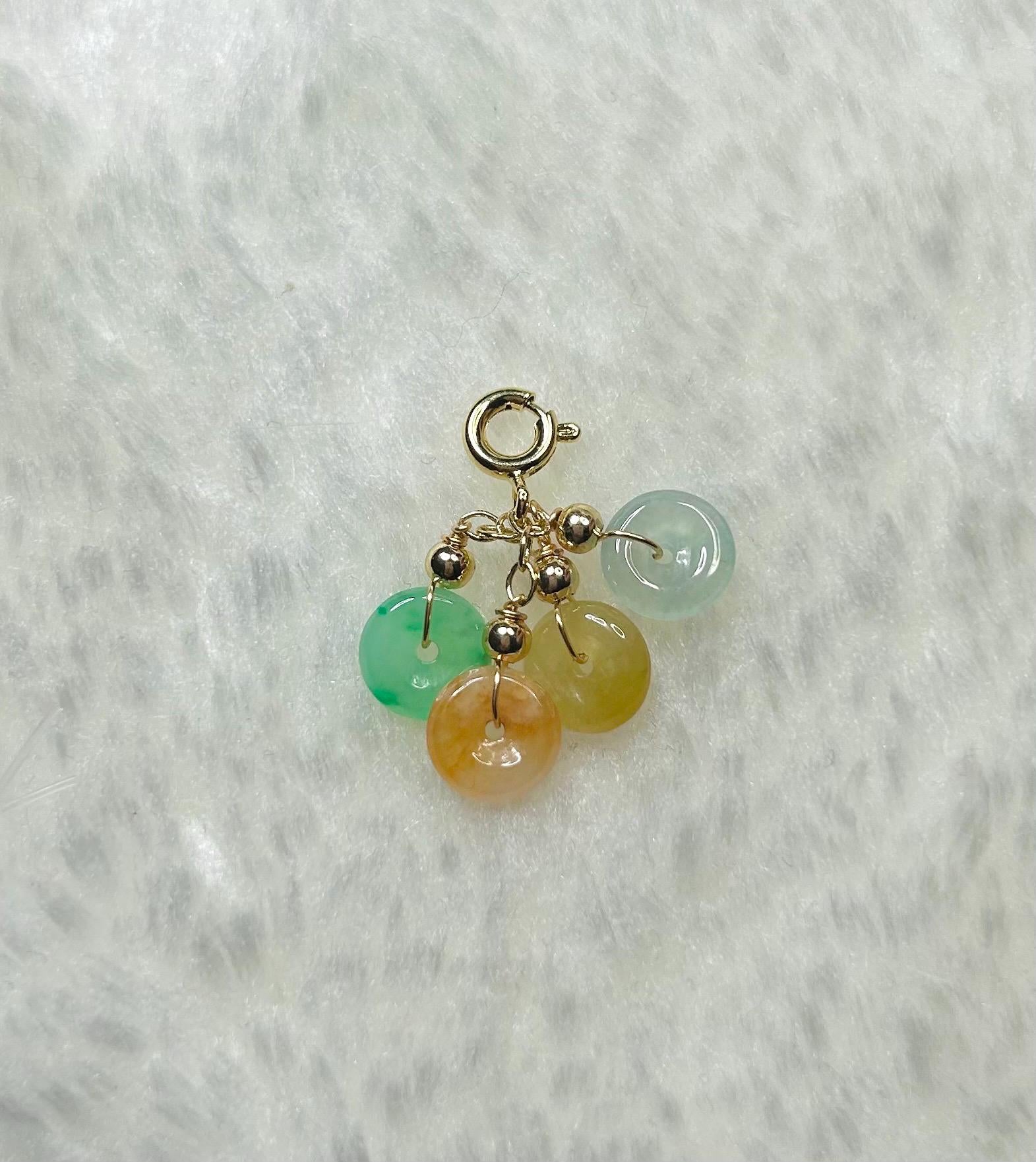 Jadeite Jade Bracelet Charm Authentic Untreated Type A Natural Burmese Jadeite Bracelet Charm Jade Handmade in Canada Jewelry Gift for Her
