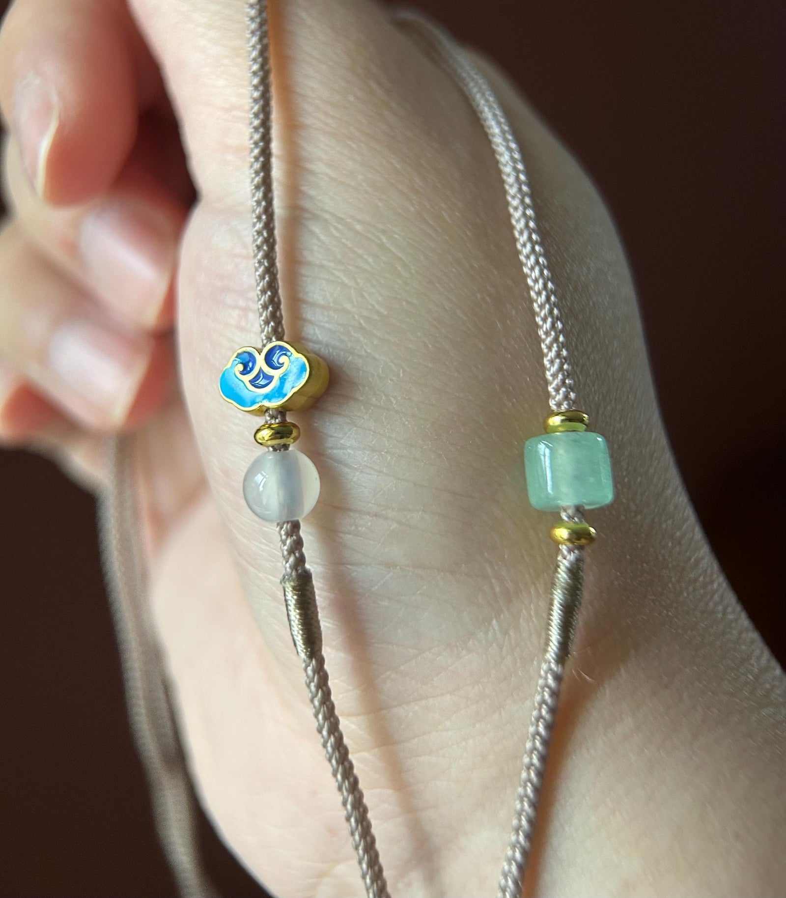 Natural Jadeite Bamboo Pendant Handwoven Necklace Burmese Type A Highly Translucent Icy Lavender Purple Jade