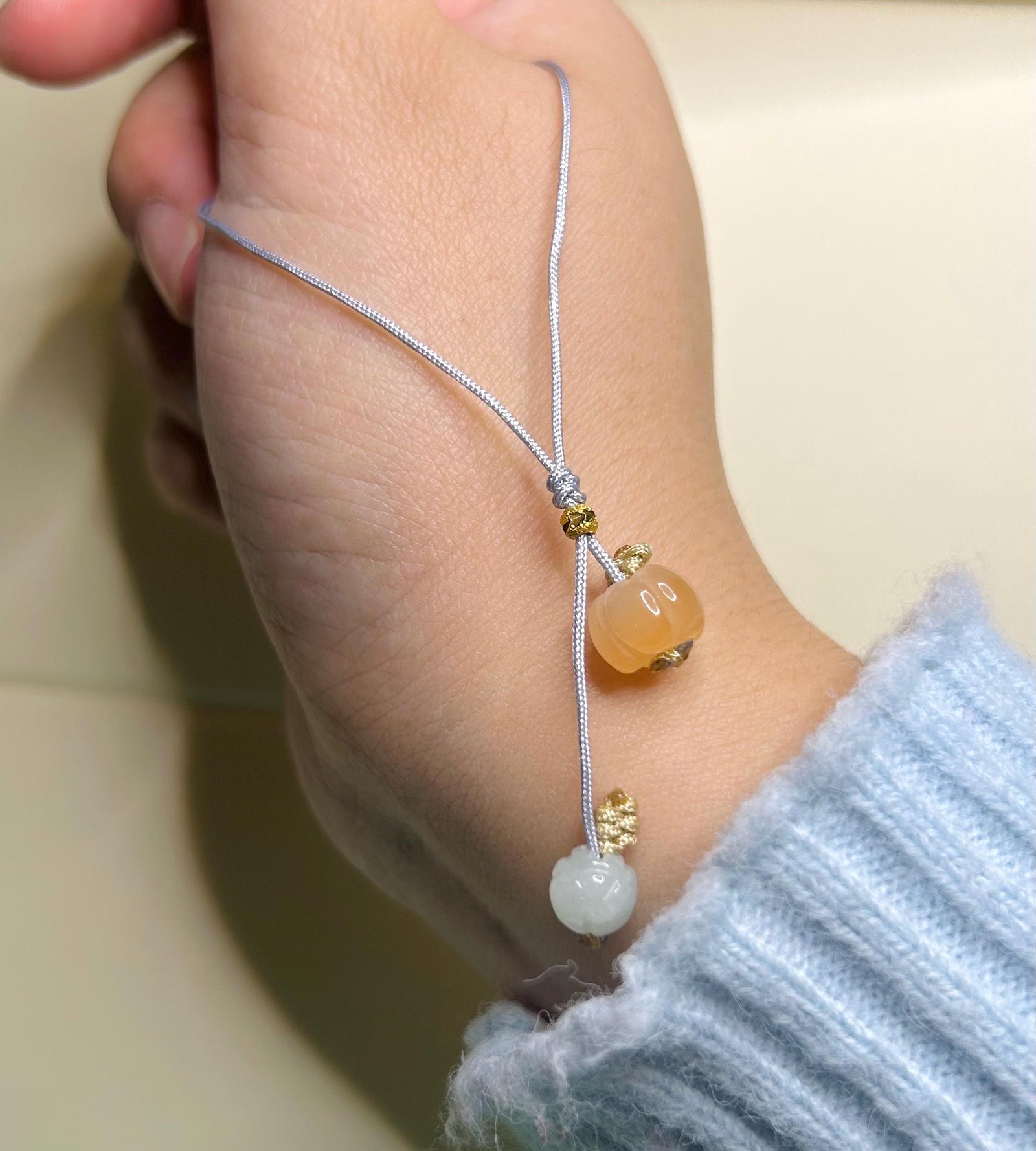 Jade Christmas Apple Handwoven Phone Charm Keychain Holiday Gift Protection Authentic Untreated Type A Burmese Jadeite Chinese Knot