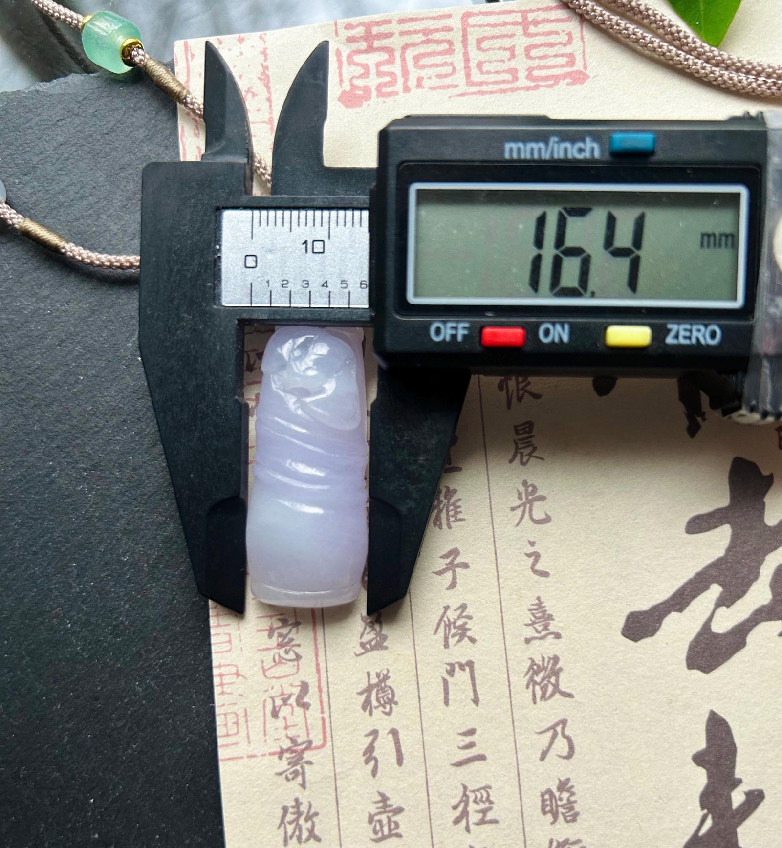 Natural Jadeite Bamboo Pendant Handwoven Necklace Burmese Type A Highly Translucent Icy Lavender Purple Jade