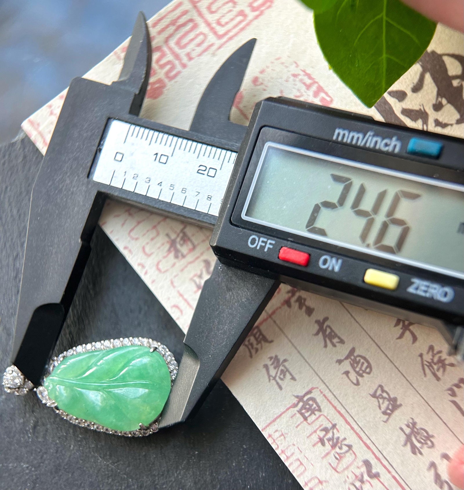 Natural Jadeite Leaf & Sterling Silver Pendant Burmese Untreated Type A Icy Translucent Vibrant Sunny Apple Green Jade