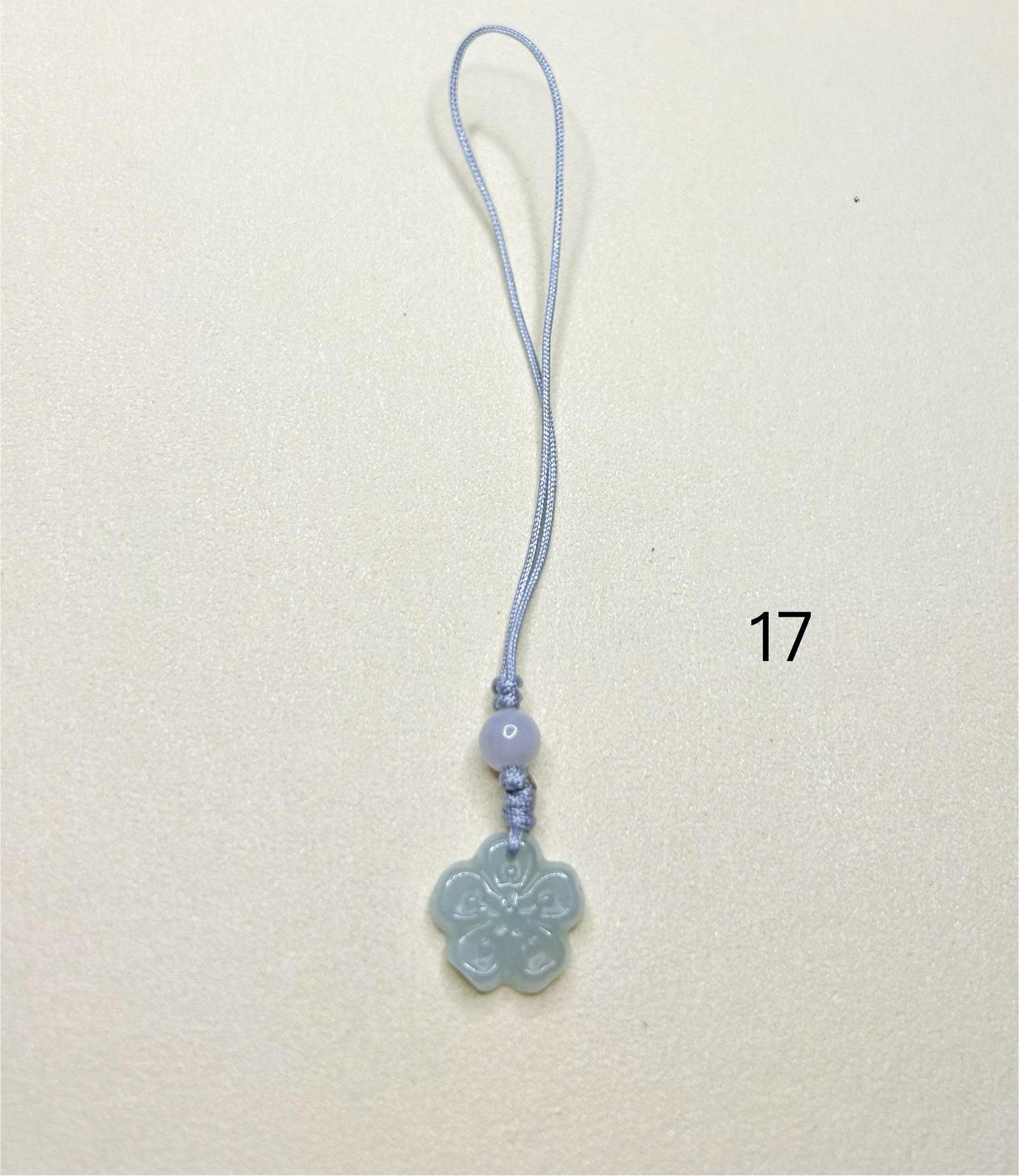 Jadeite Jade Phone Charm Keychain Jewelry Gift for Her 100% Untreated Type A Burmese Jadeite Lucky Protection Amulet Handmade in Canada
