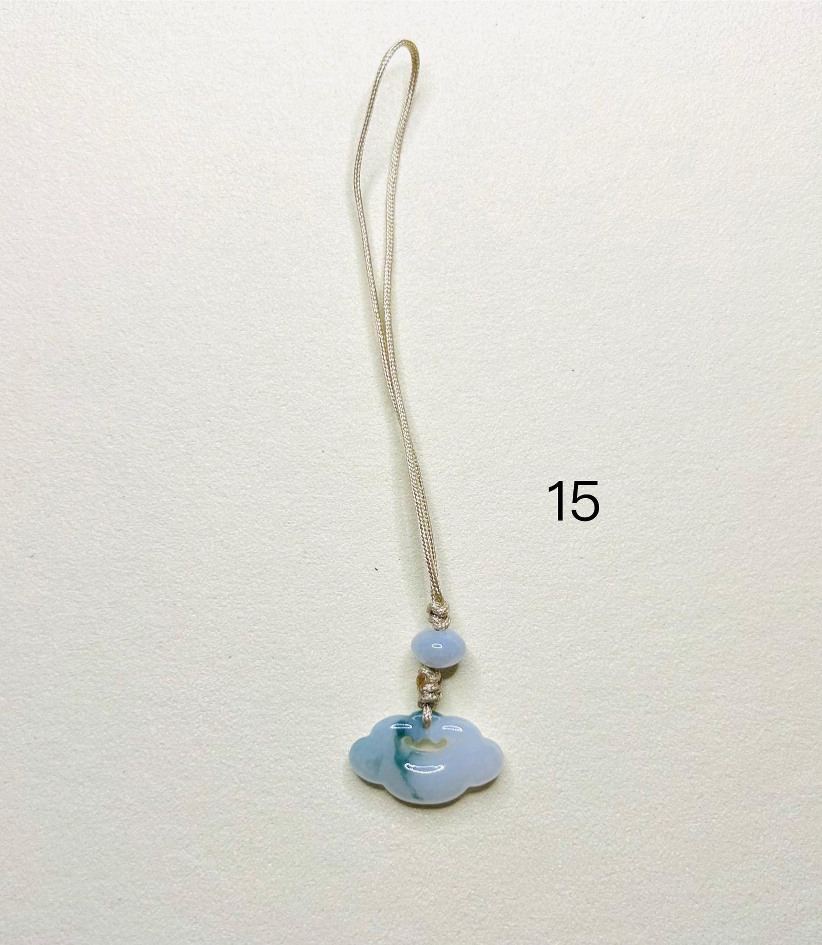Jadeite Jade Phone Charm Keychain Jewelry Gift for Her 100% Untreated Type A Burmese Jadeite Lucky Protection Amulet Handmade in Canada