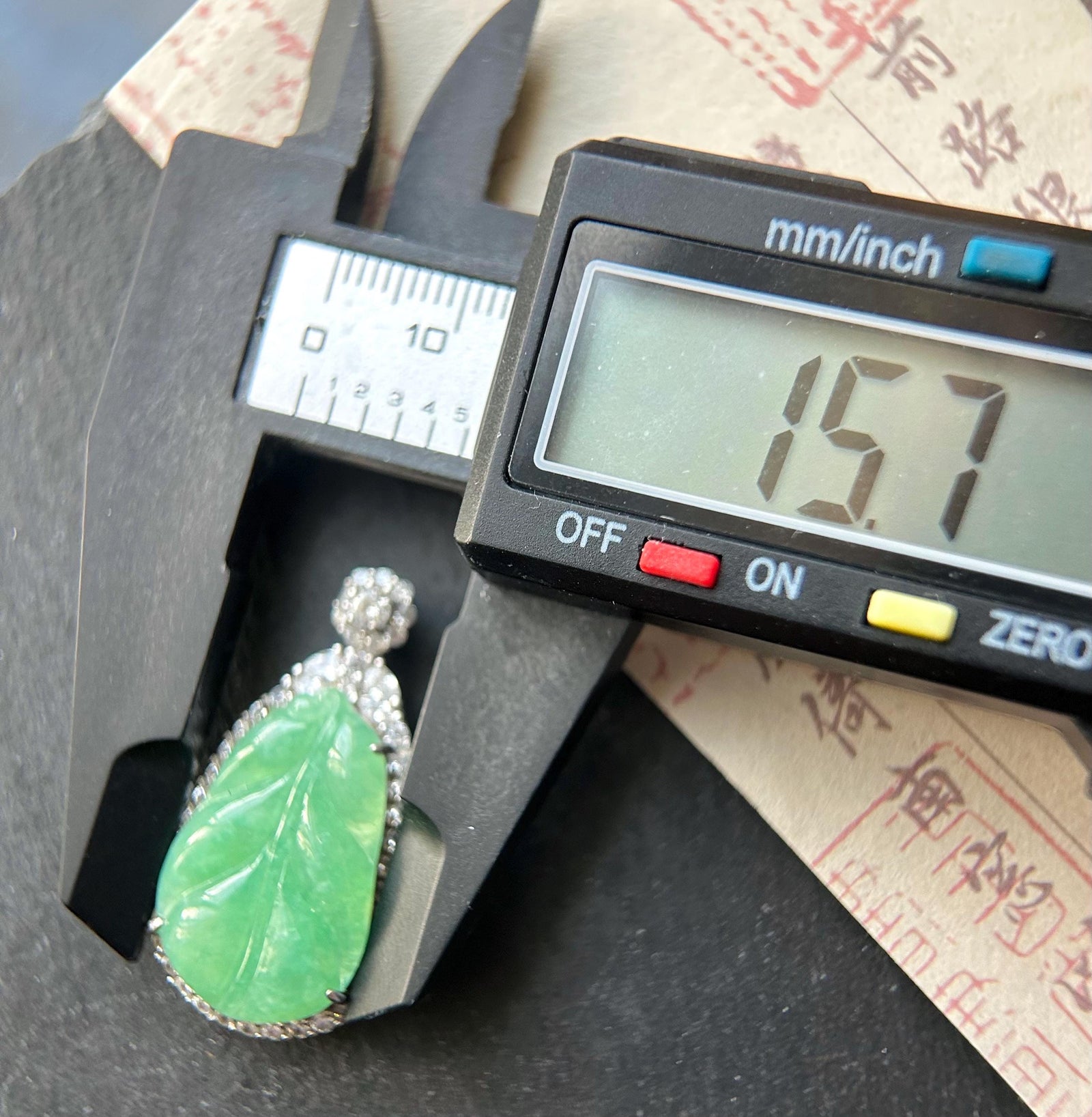 Natural Jadeite Leaf & Sterling Silver Pendant Burmese Untreated Type A Icy Translucent Vibrant Sunny Apple Green Jade