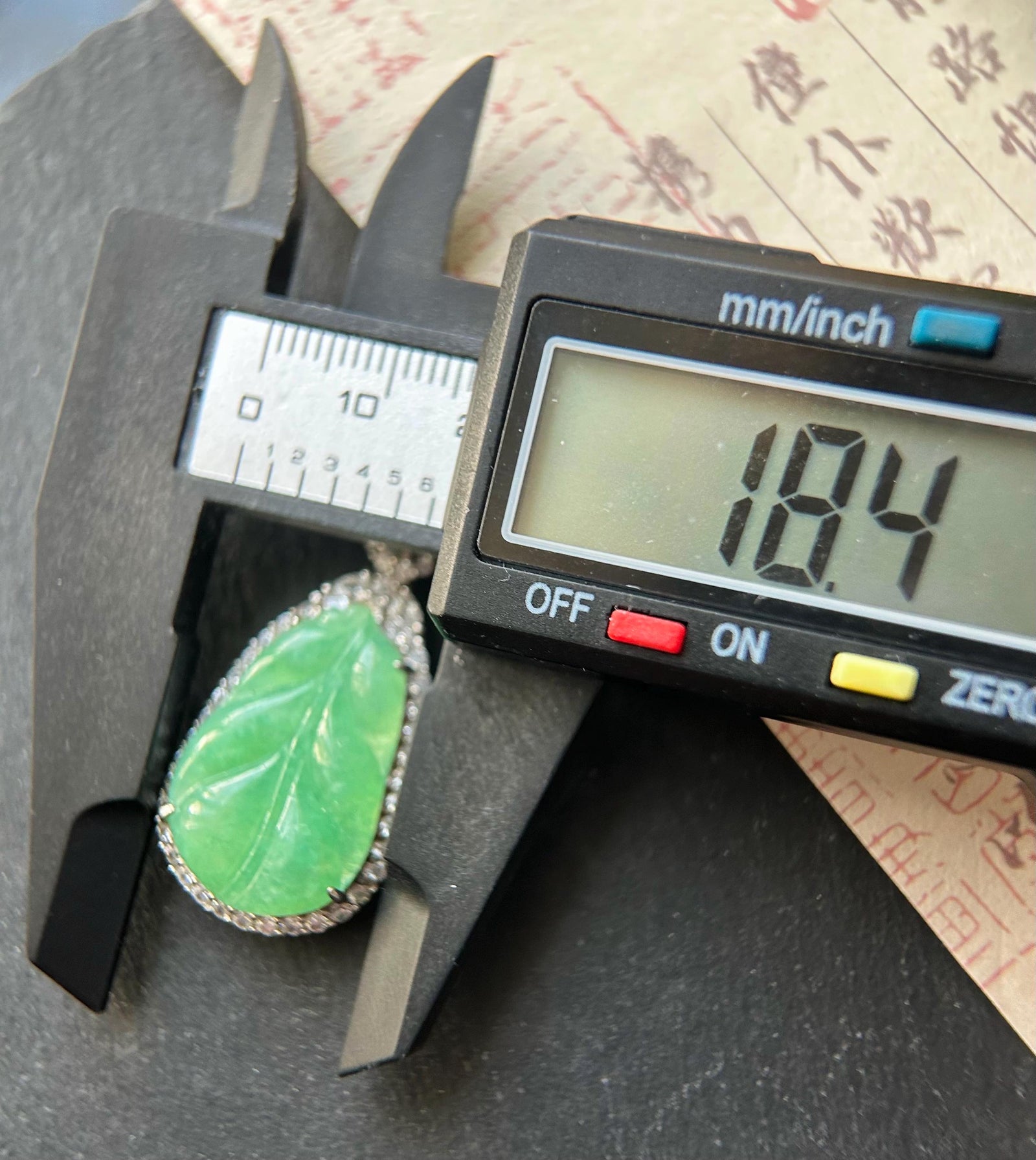 Natural Jadeite Leaf & Sterling Silver Pendant Burmese Untreated Type A Icy Translucent Vibrant Sunny Apple Green Jade