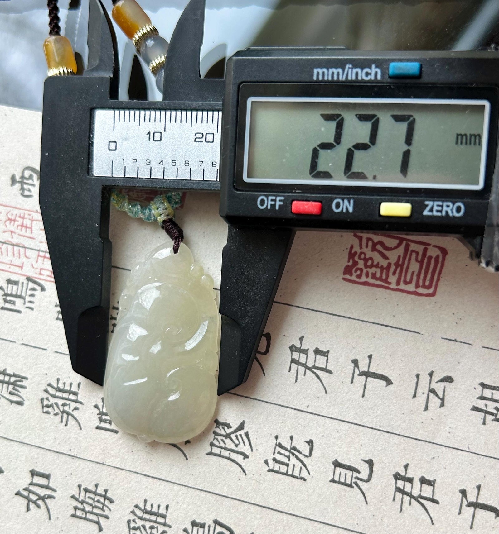 Natural Burmese Type A Jadeite Ruyi Pendant, Icy Light Yellow Translucent Jade, New Year Blessing