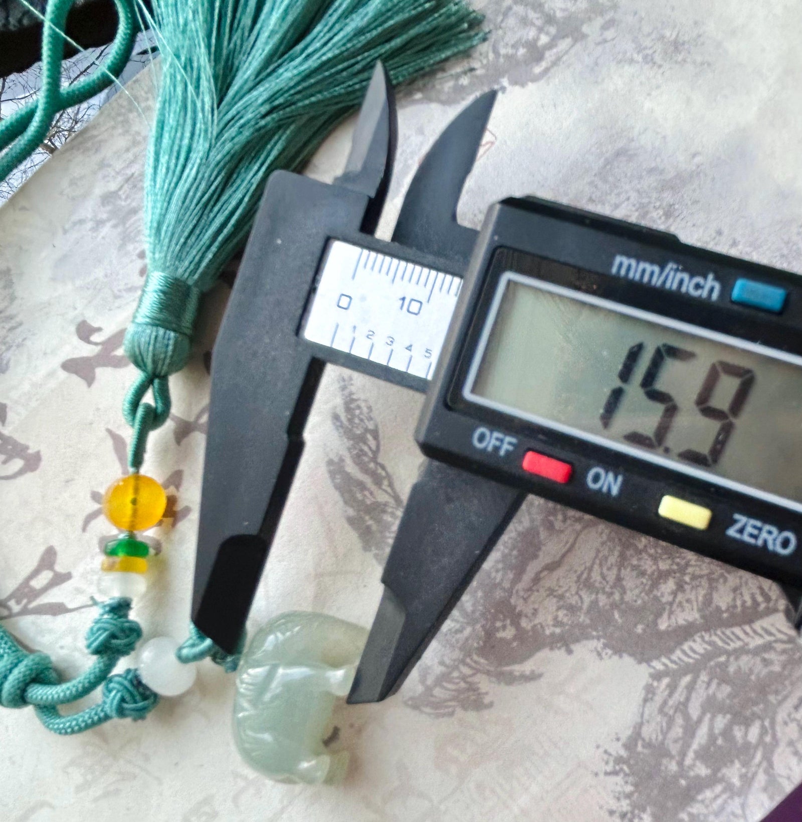 Natural Burmese Jadeite Elephant Tassel Bag Charm Highly Translucent Type A Icy Green Jade Pendant, Oriental Lucky Accessory