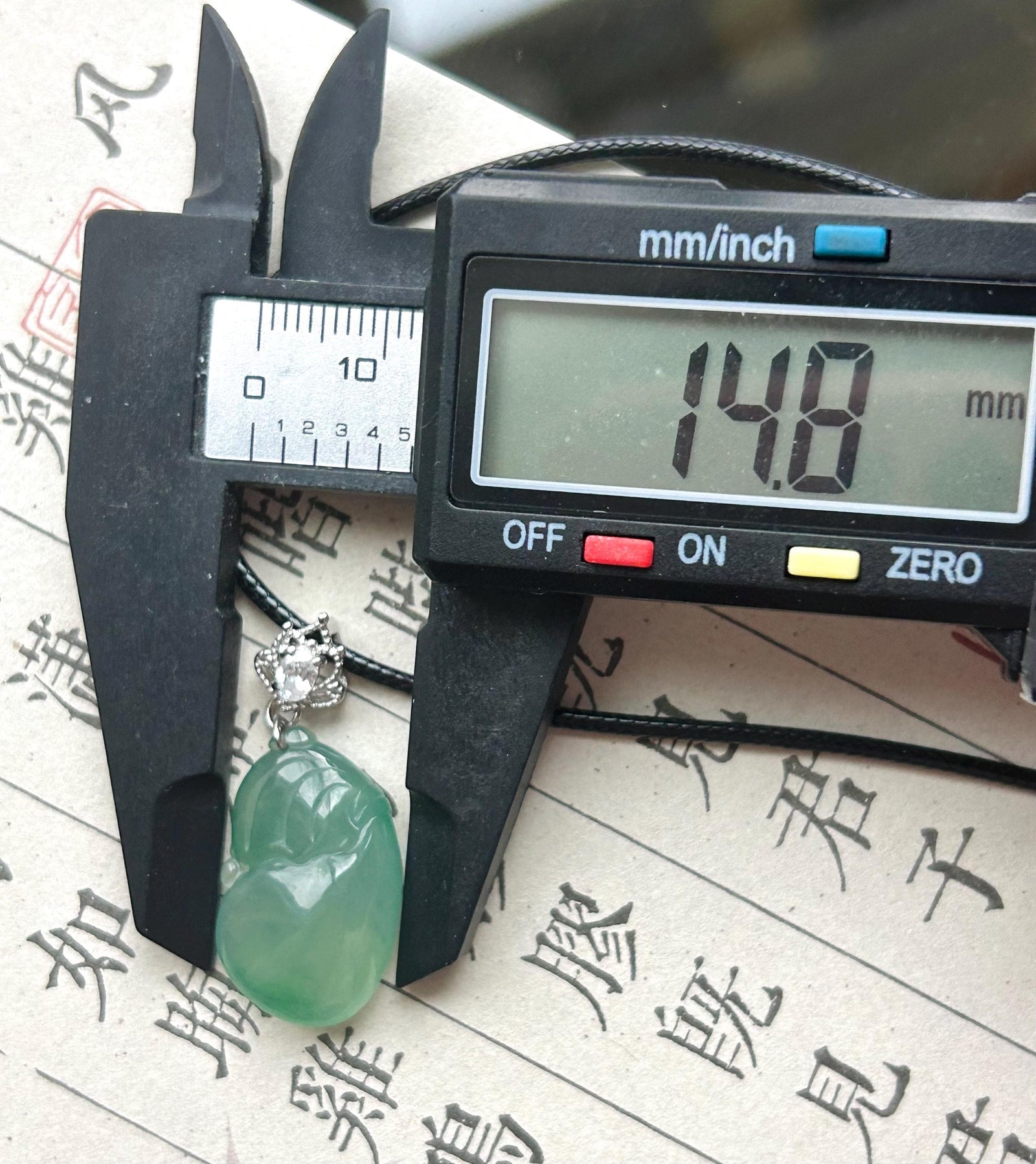 Natural Jadeite Money Bag Pendant | Burmese Type A Bluish Green Jade with 925 Silver Bail
