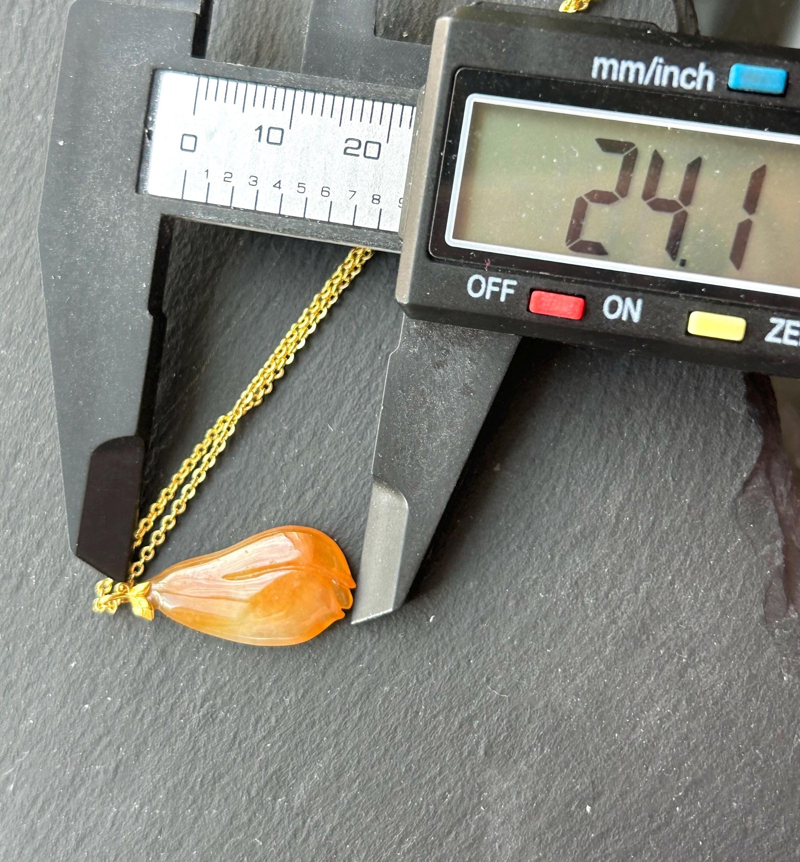 Natural Jadeite Magnolia Pendant | Burmese Type A Highly Translucent Icy Unheated Red Jade, 18k Solid Gold Bail
