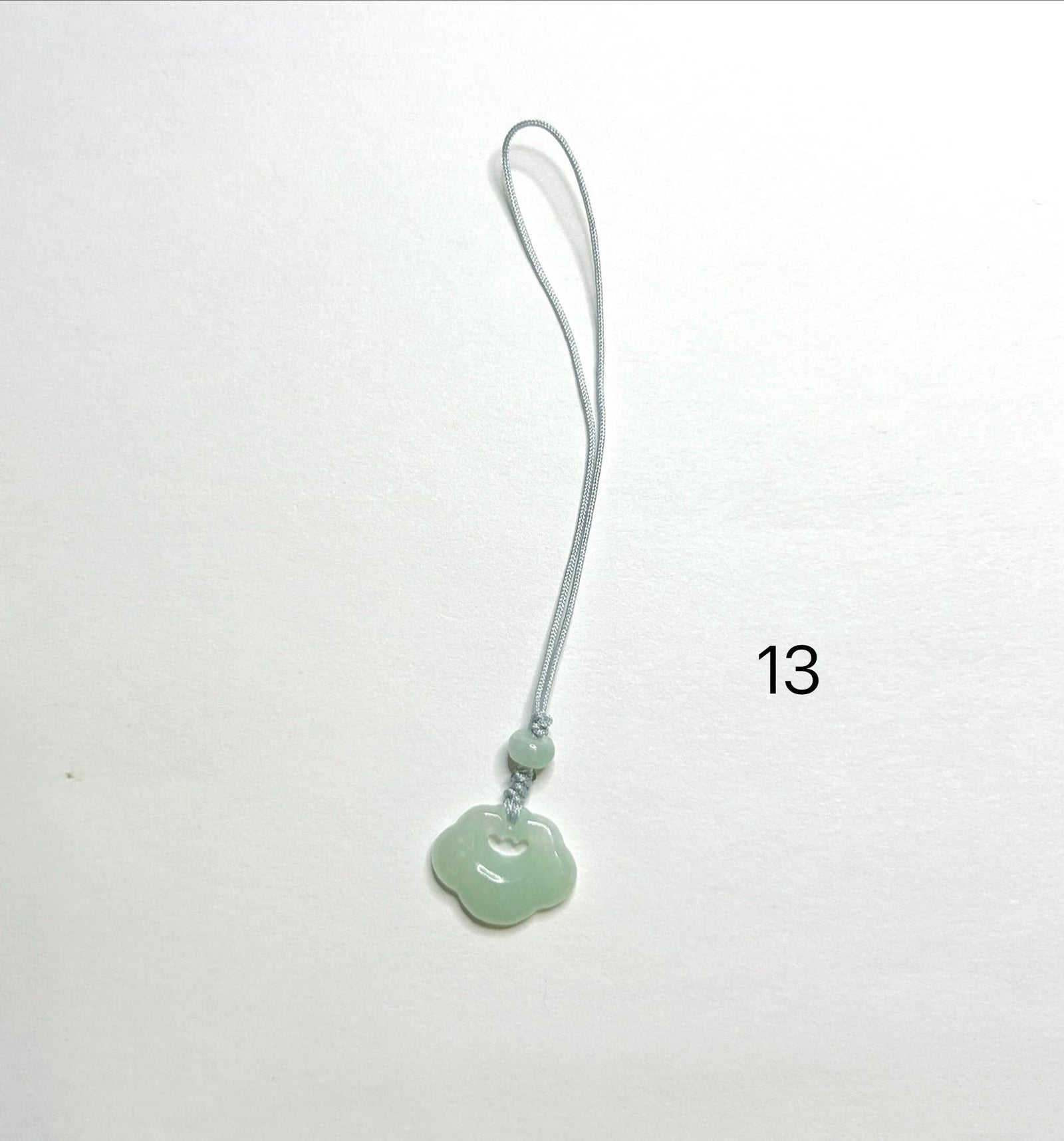 Jadeite Jade Phone Charm Keychain Jewelry Gift for Her 100% Untreated Type A Burmese Jadeite Lucky Protection Amulet Handmade in Canada