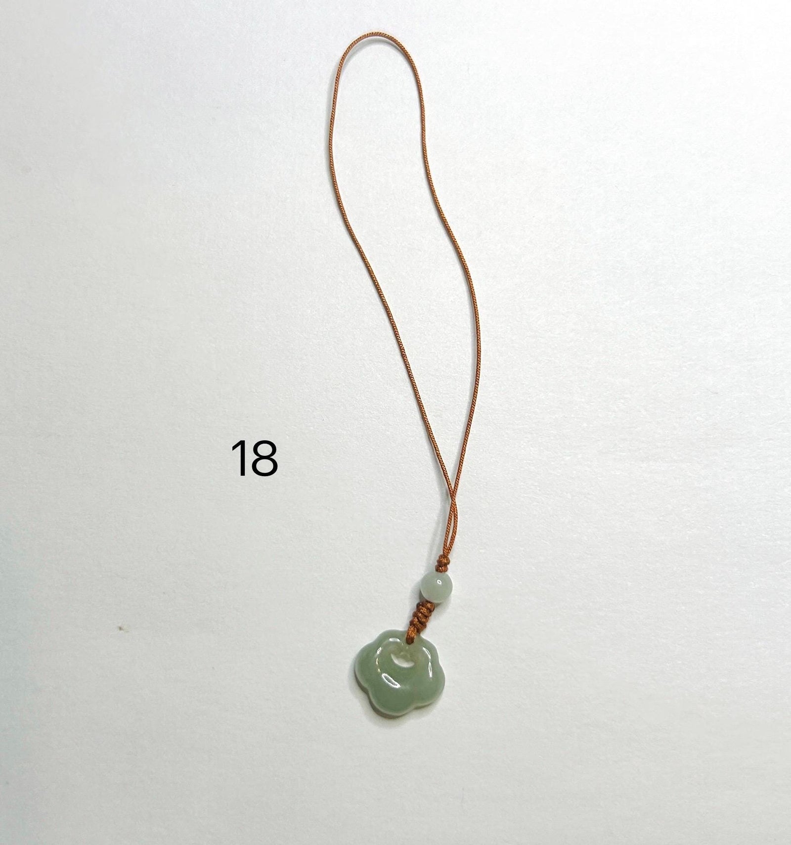 Jadeite Jade Phone Charm Keychain Jewelry Gift for Her 100% Untreated Type A Burmese Jadeite Lucky Protection Amulet Handmade in Canada