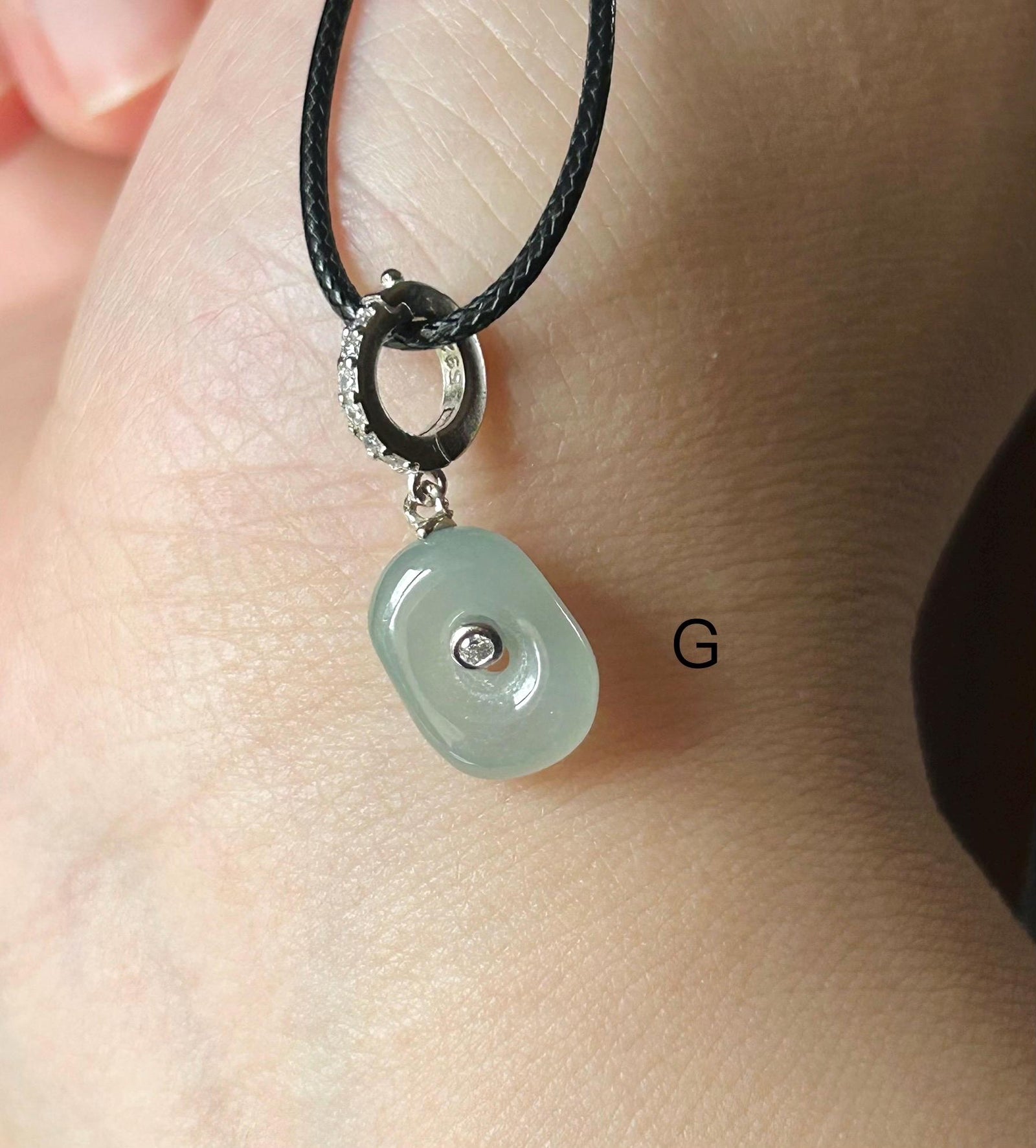 Natural Jadeite Petite Pendant/Beacelet Charm Dual Purpose Jewelry Burmese Type A Icy Translucent Multicolor Jade
