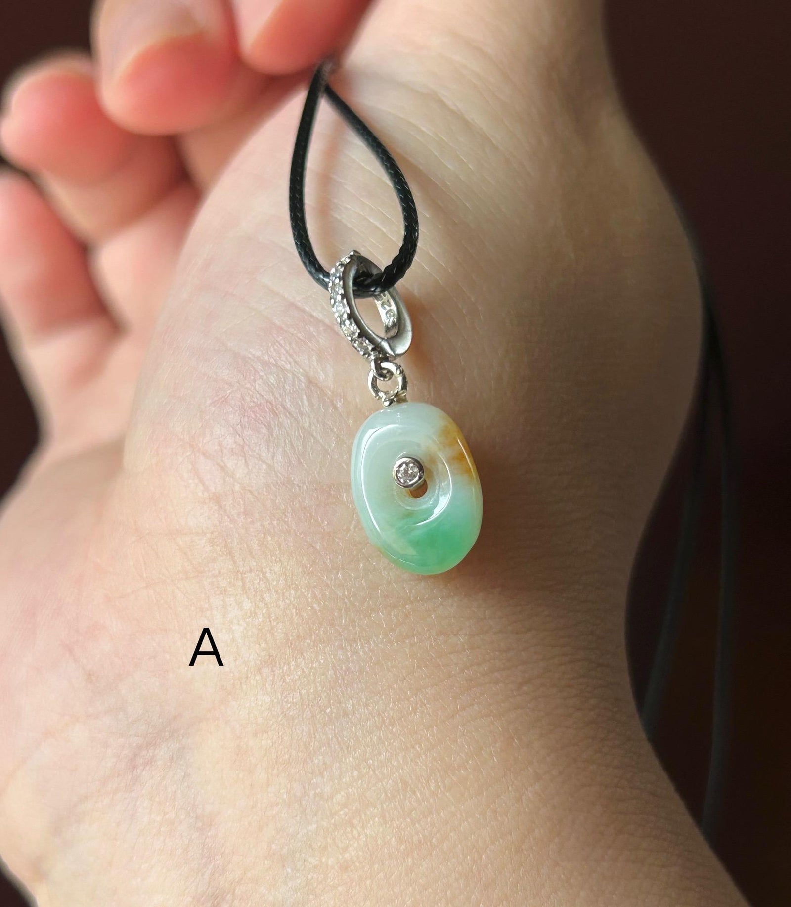 Natural Jadeite Petite Pendant/Beacelet Charm Dual Purpose Jewelry Burmese Type A Icy Translucent Multicolor Jade