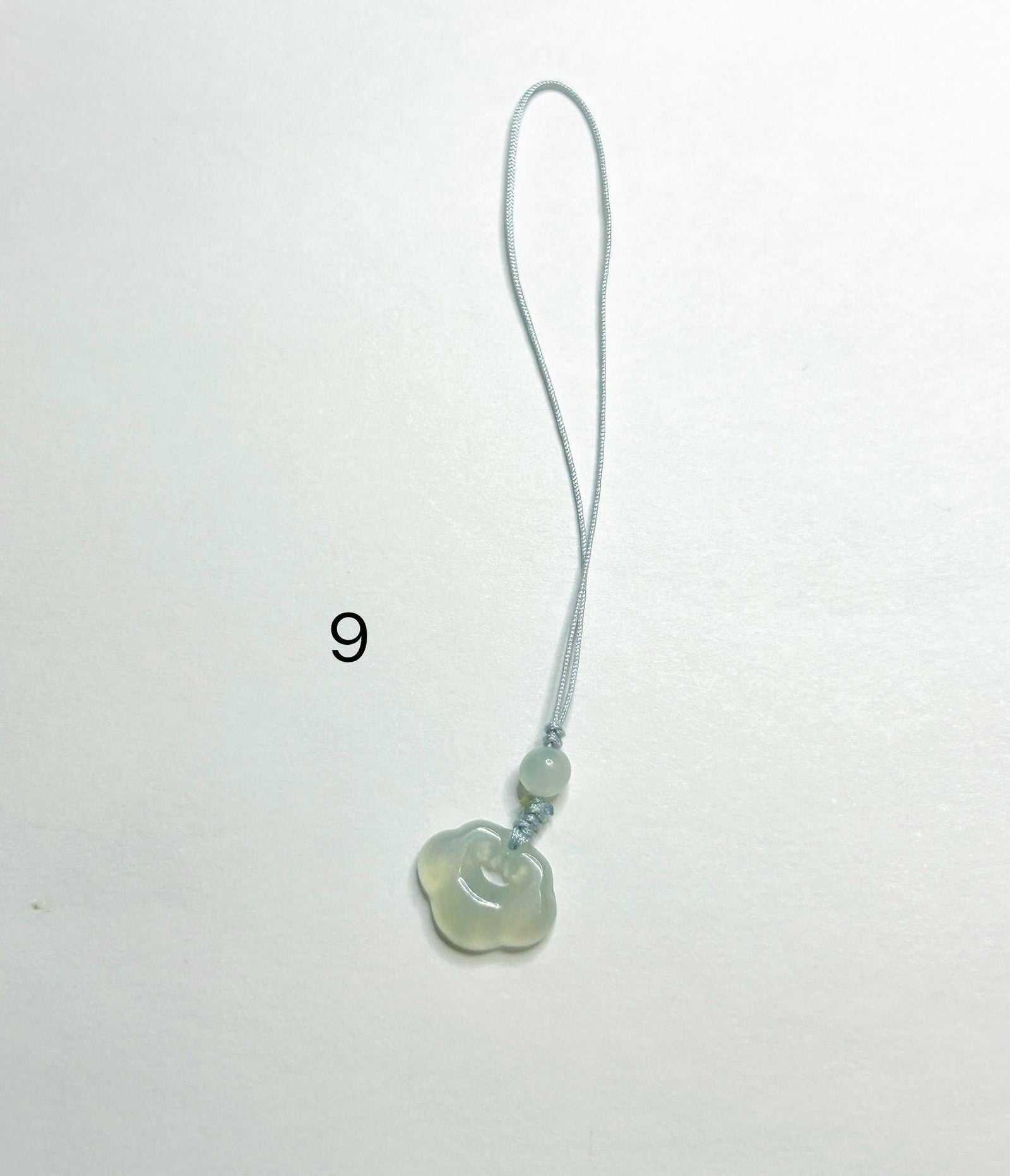 Jadeite Jade Phone Charm Keychain Jewelry Gift for Her 100% Untreated Type A Burmese Jadeite Lucky Protection Amulet Handmade in Canada